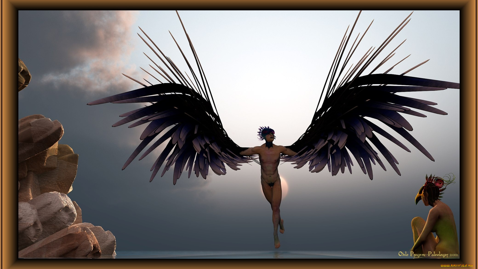 3д, графика, angel, ангел