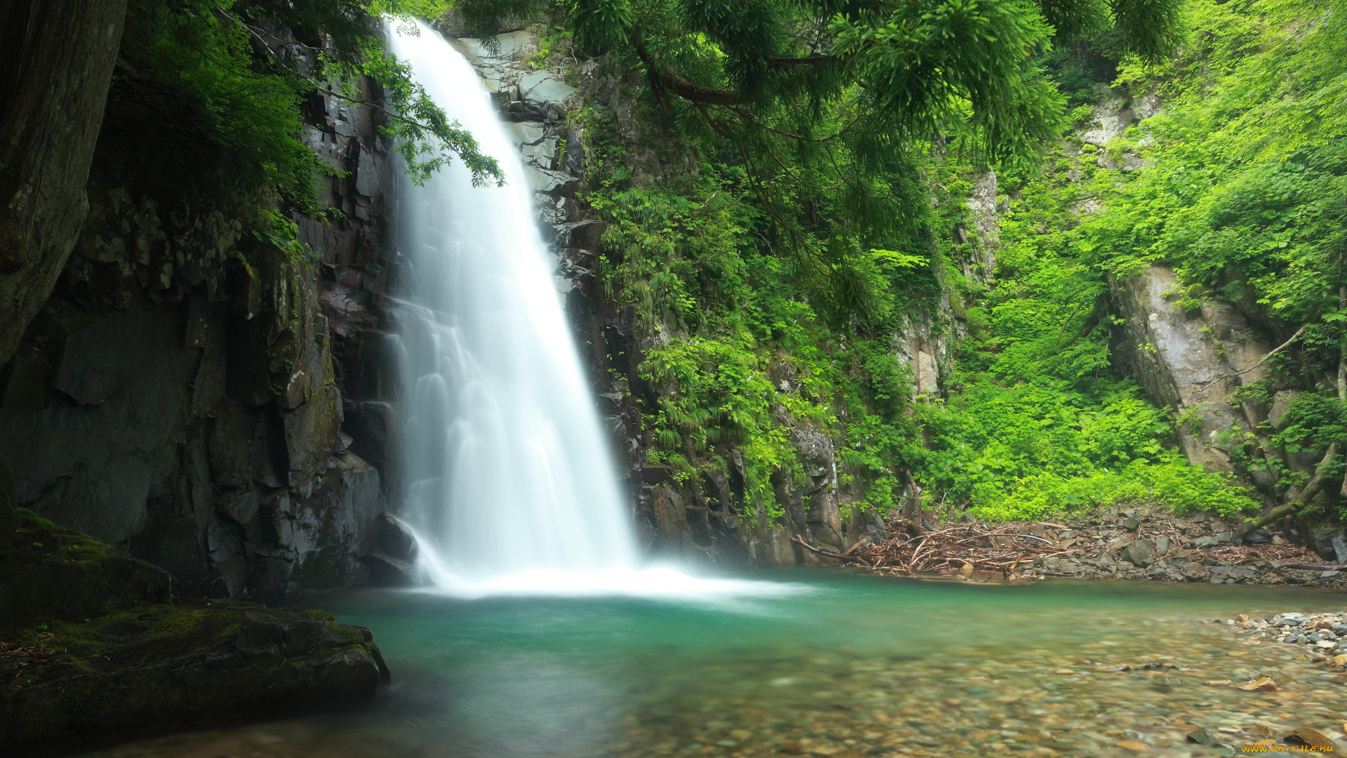 природа, водопады, водопад
