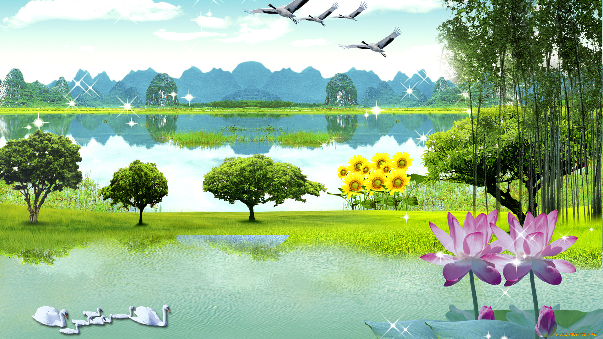 разное, компьютерный, дизайн, тишина