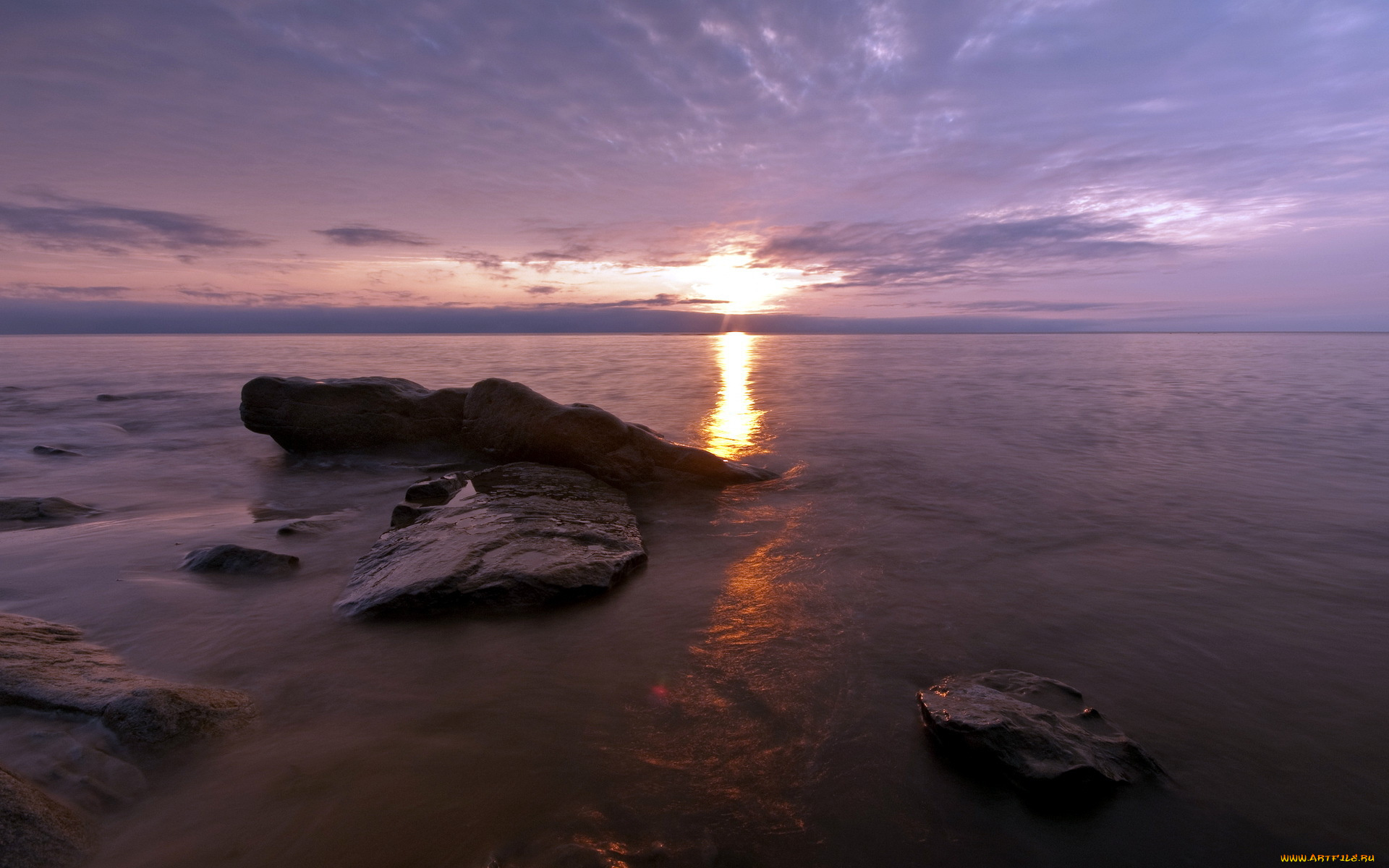природа, восходы, закаты, море, камни