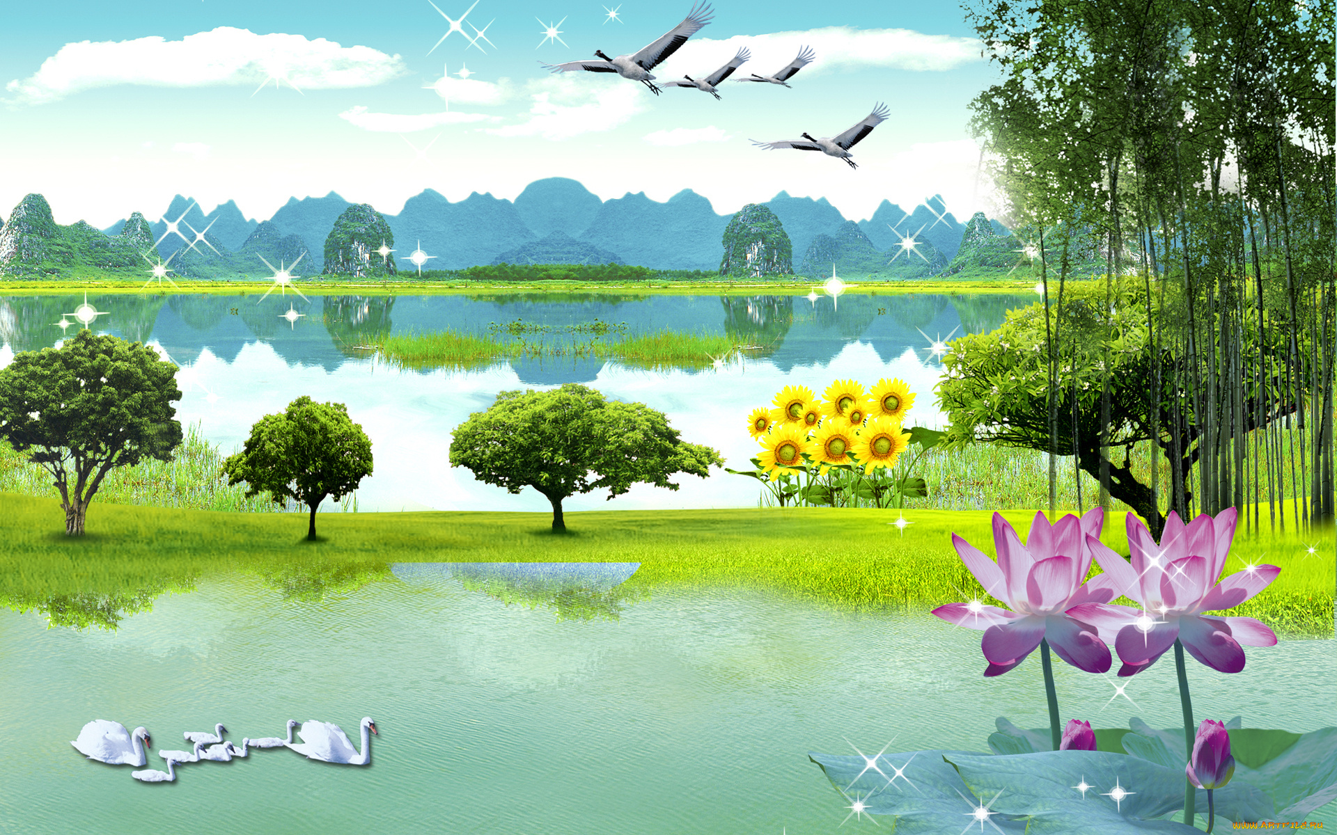 разное, компьютерный, дизайн, тишина