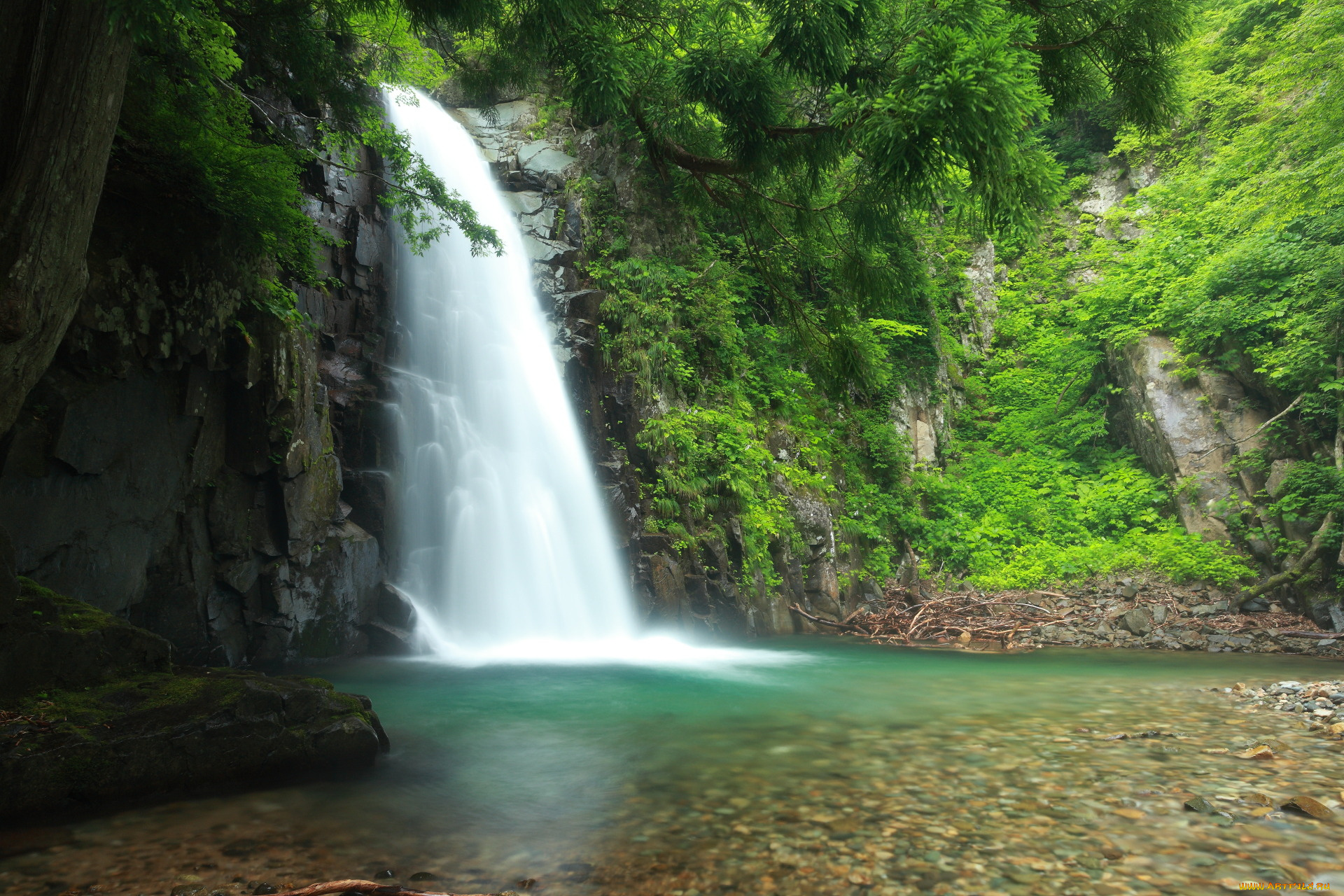 природа, водопады, водопад