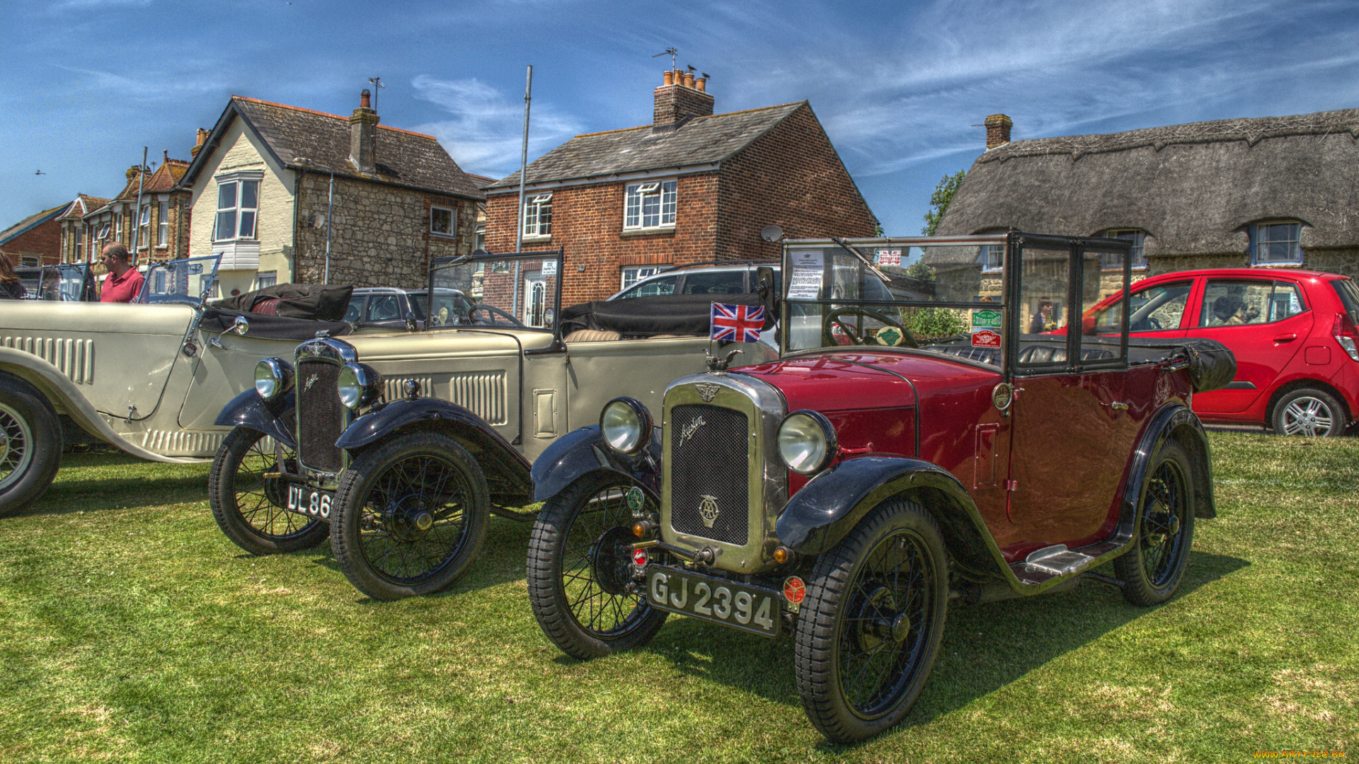 автомобили, выставки, уличные, фото, st, helens, англия, остров, уайт, сент-хеленс, isle, of, wight, england, ретро