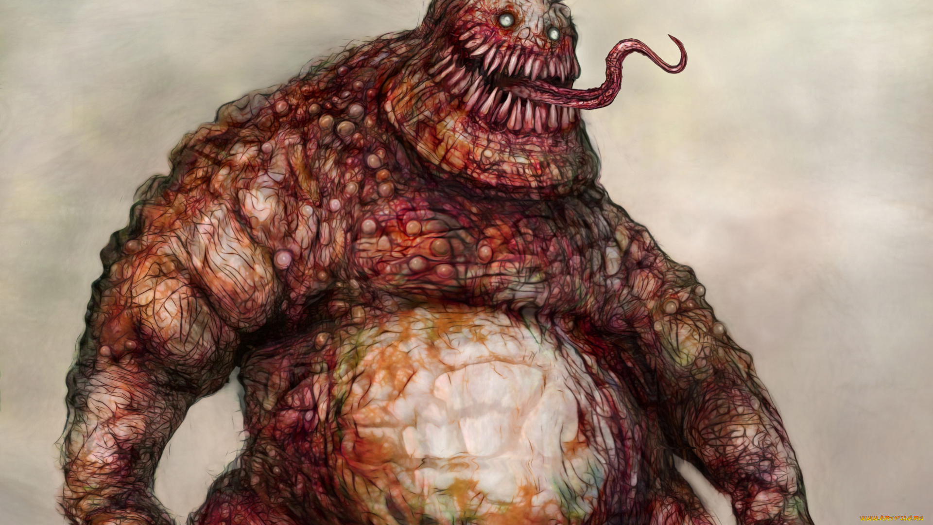 фэнтези, существа, клыки, язык