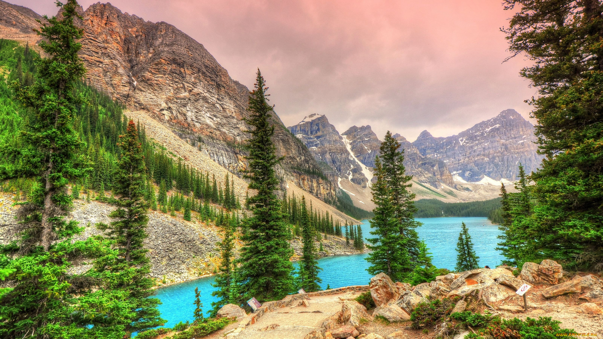 moraine, lake, banff, national, park, canada, природа, реки, озера, valley, of, the, ten, peaks, озеро, морейн, банф, канада, горы