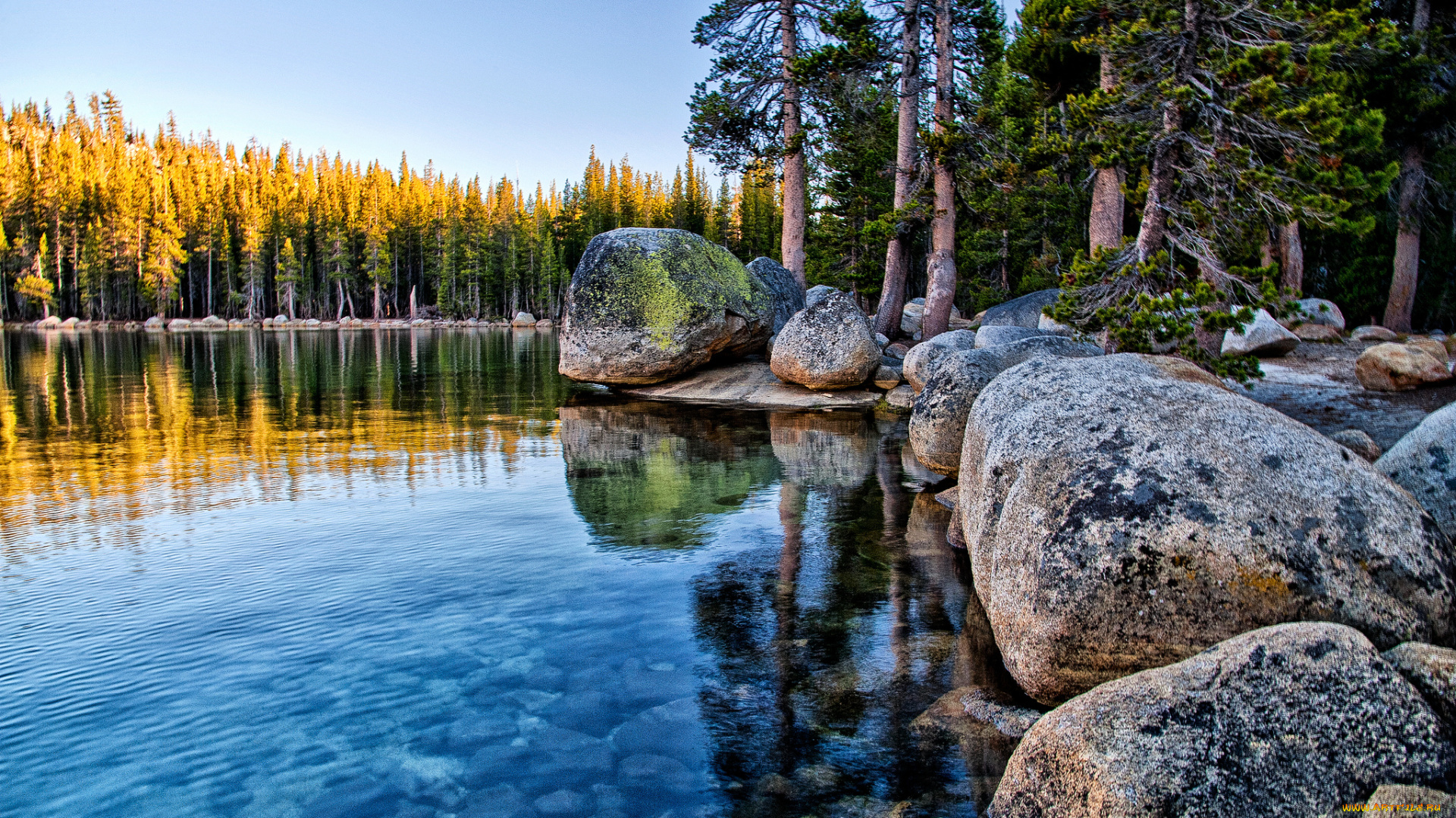 tenaya, lake, yosemite, national, park, california, природа, реки, озера, озеро, теная, камни, валуны, лес, йосемити, калифорния