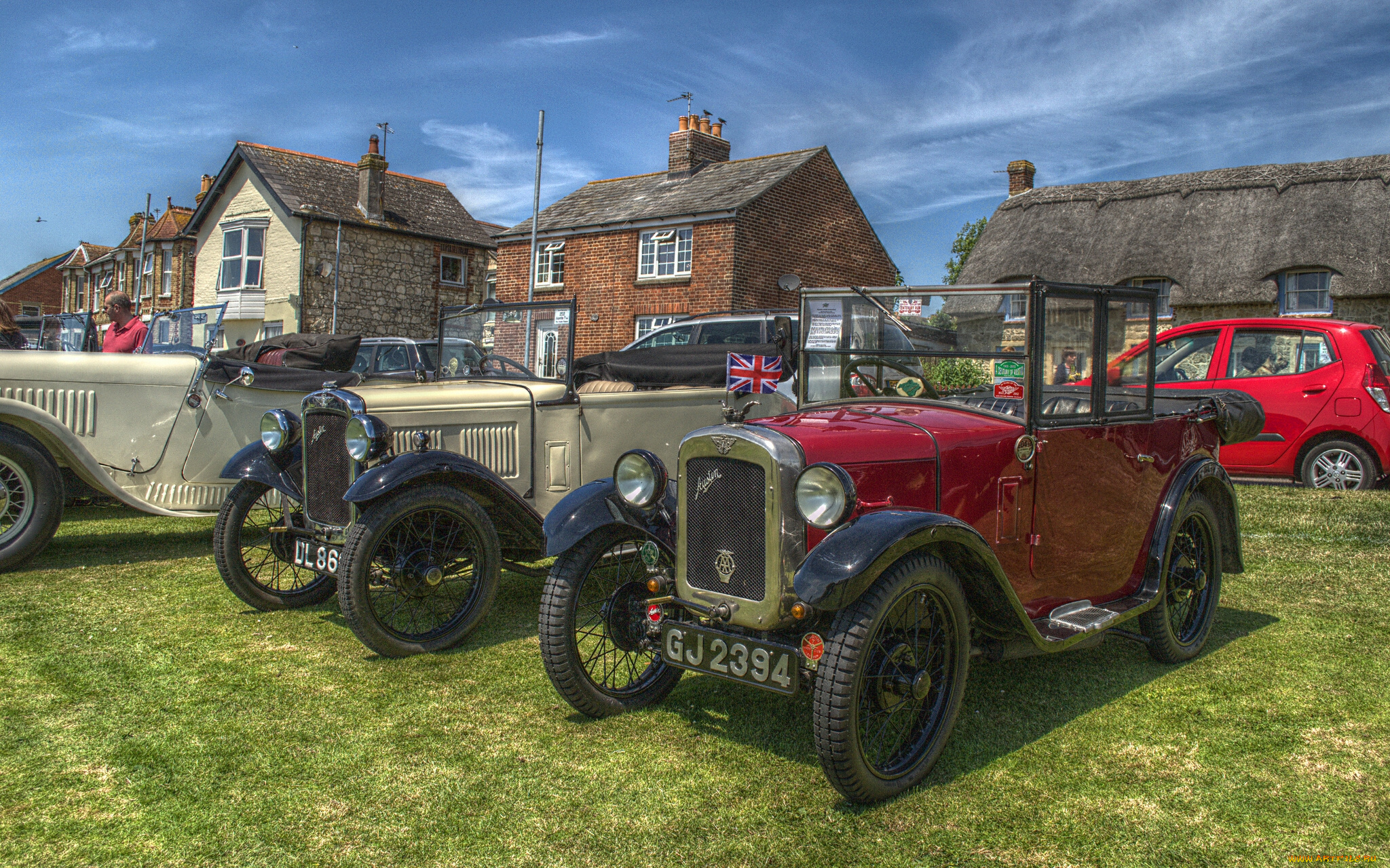 автомобили, выставки, уличные, фото, st, helens, англия, остров, уайт, сент-хеленс, isle, of, wight, england, ретро