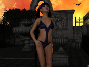 Картинка 3д графика people люди птица небо девушка