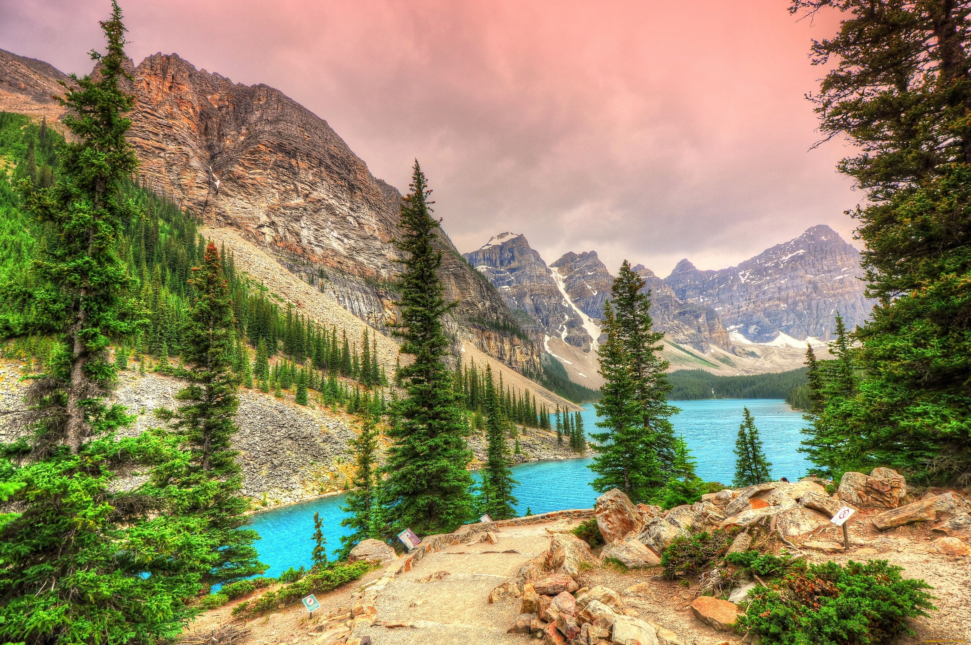 moraine, lake, banff, national, park, canada, природа, реки, озера, valley, of, the, ten, peaks, озеро, морейн, банф, канада, горы