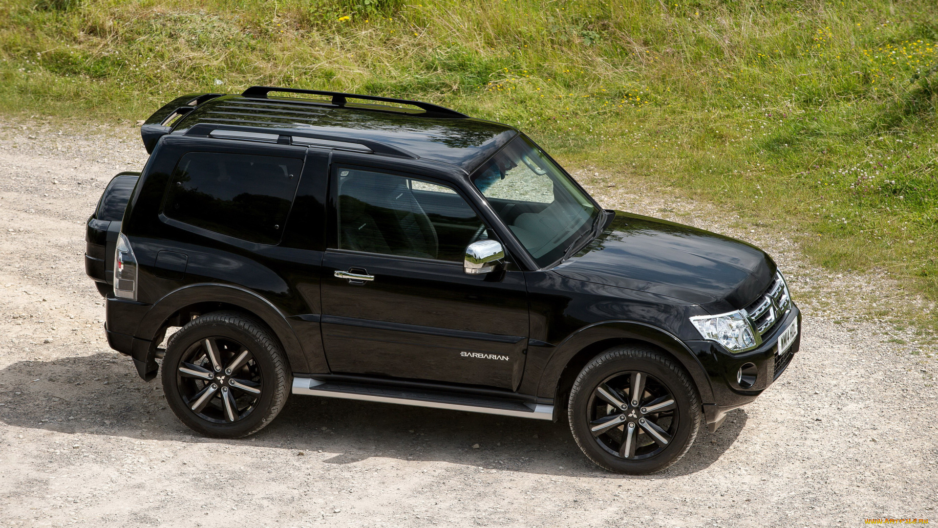 2014, mitsubishi, shogun, swb, barbarian, автомобили, mitsubishi, металлик, тюнинг, черный, barbarian, shogun