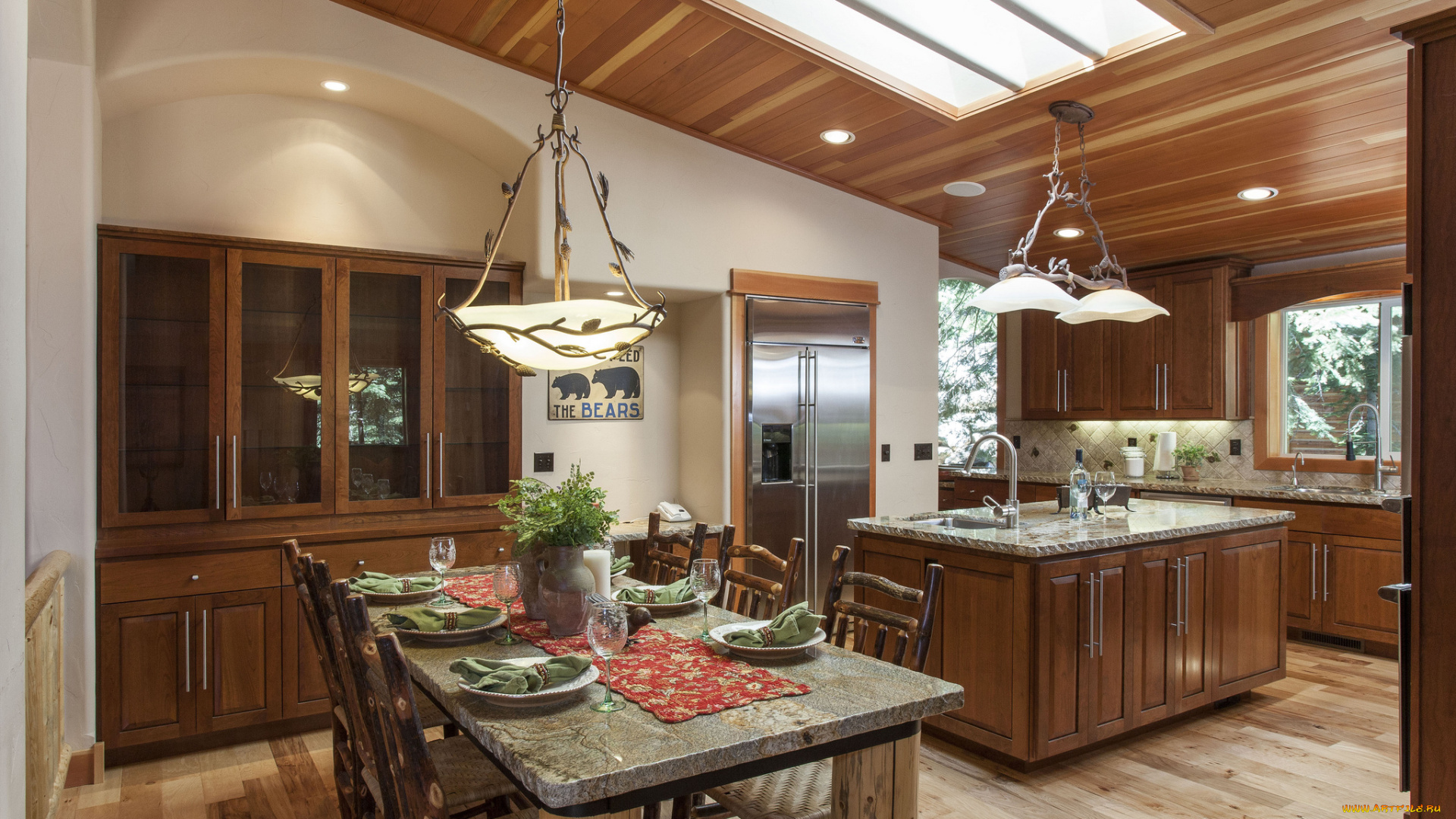 интерьер, кухня, мебель, столы