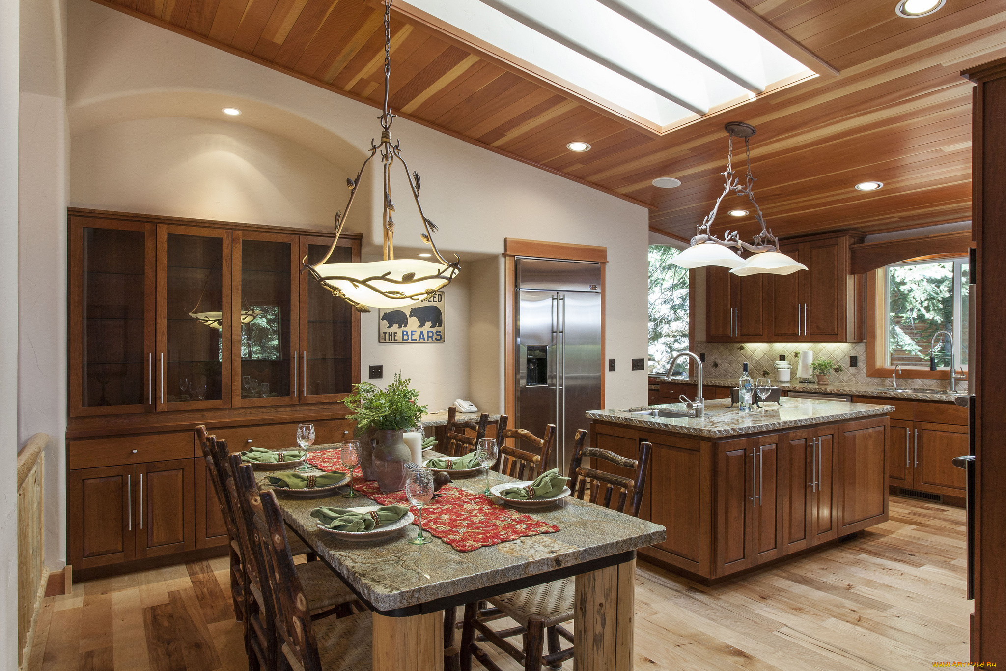 интерьер, кухня, мебель, столы