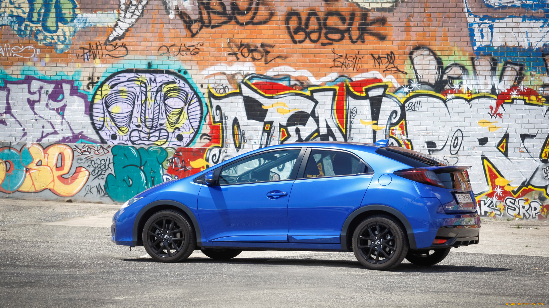 автомобили, honda, синий, 2015г, sport, civic, uk-spec