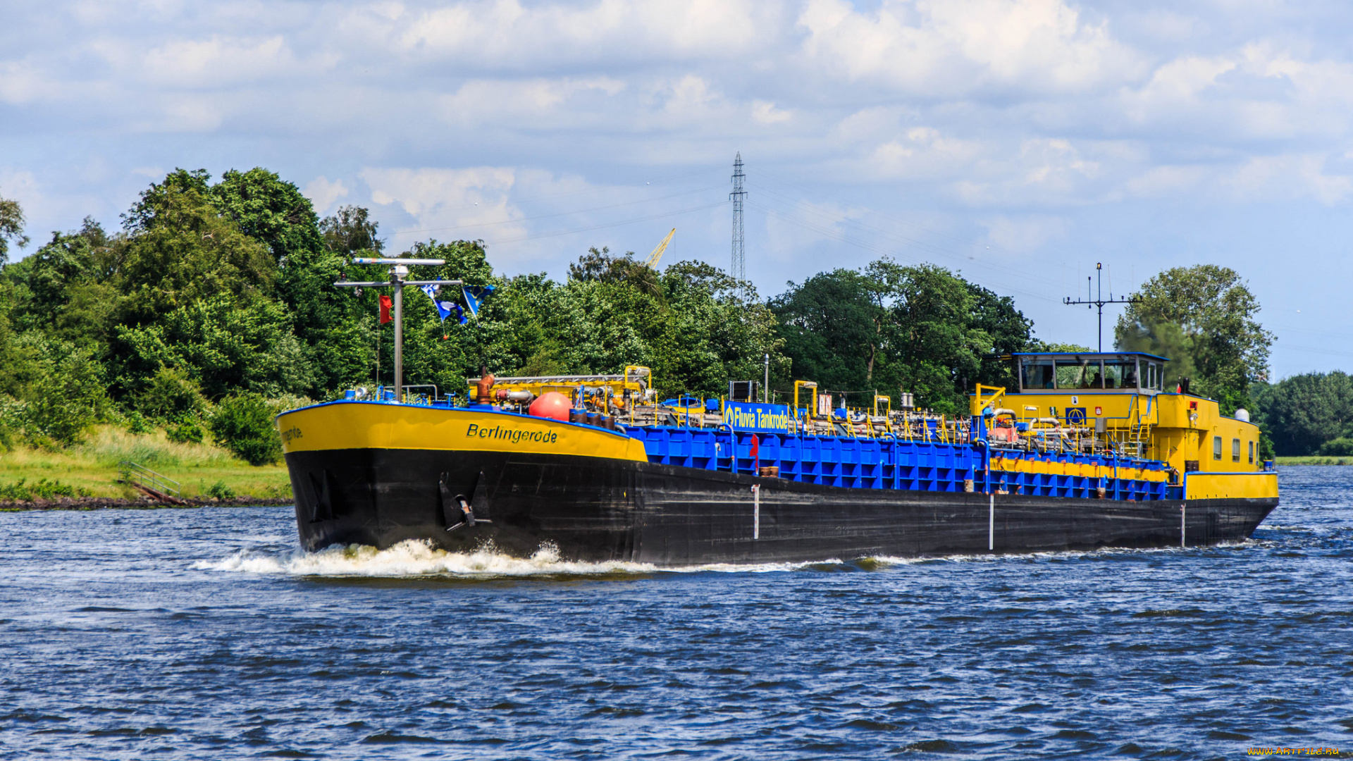 berlingerode, корабли, баржи, баржа, самоходная