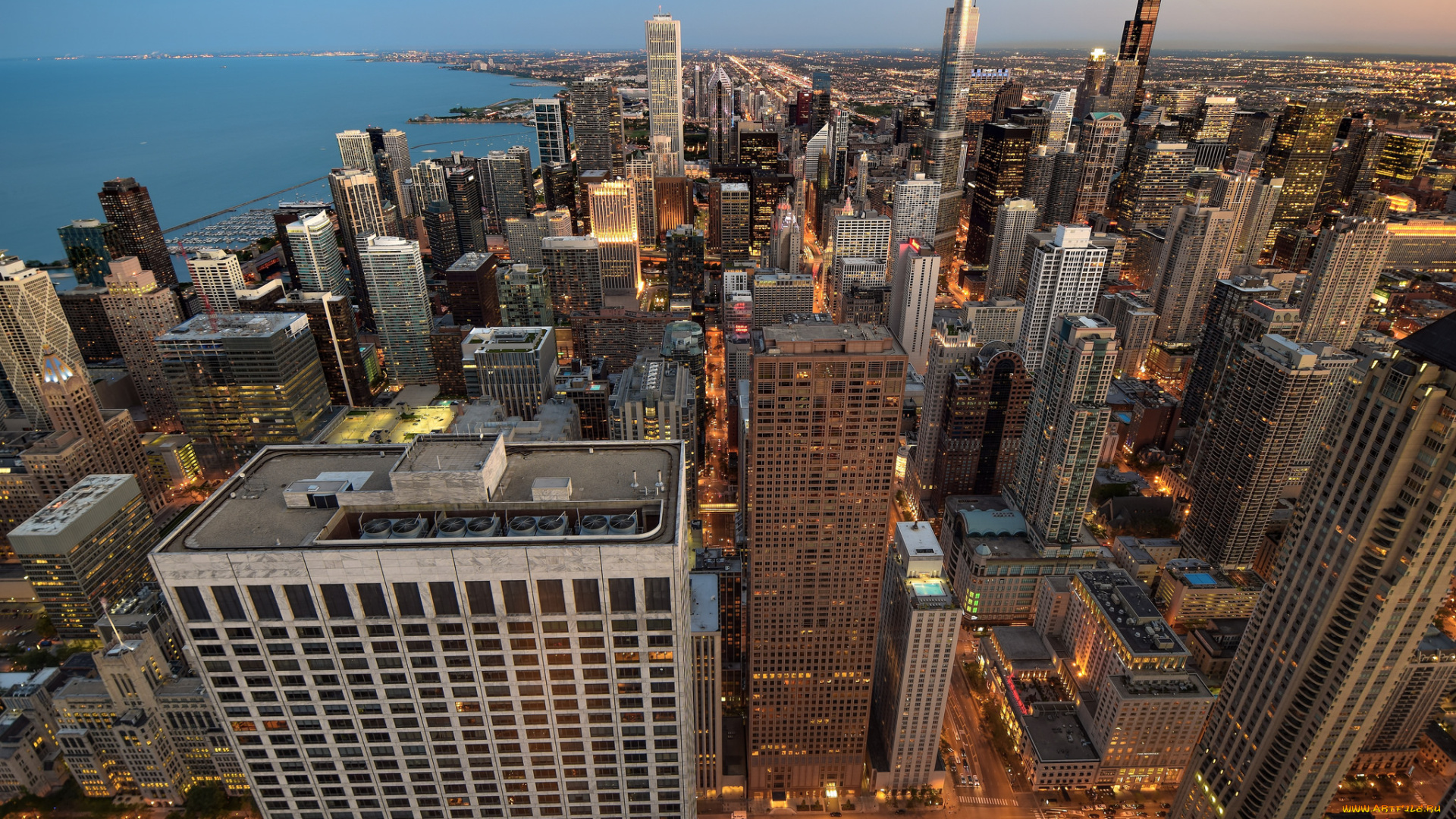 chicago, города, Чикаго, , сша, побережье, небоскребы