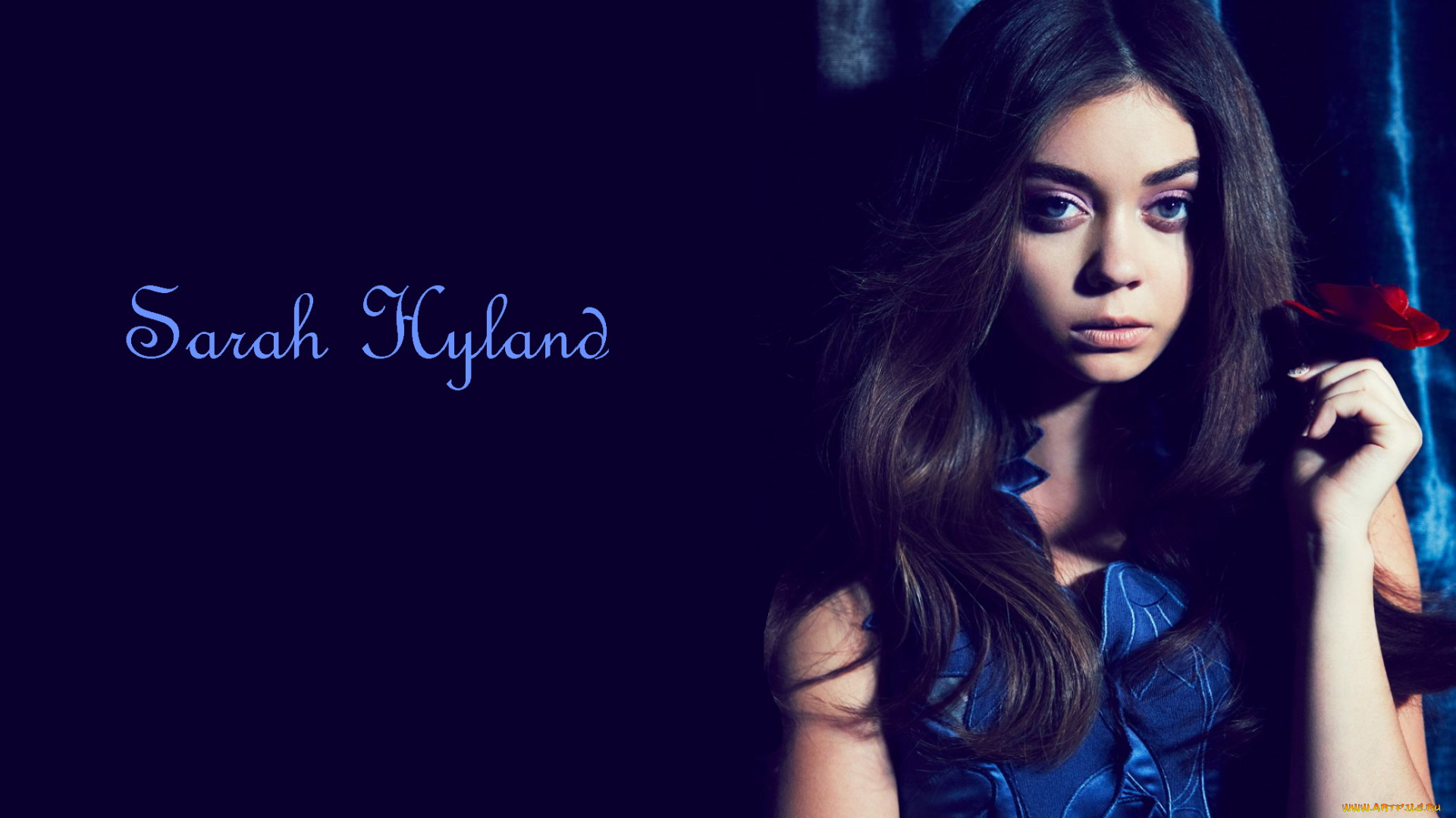 девушки, sarah, hyland, цветок, взгляд, актриса, сара, хайлэнд, штора