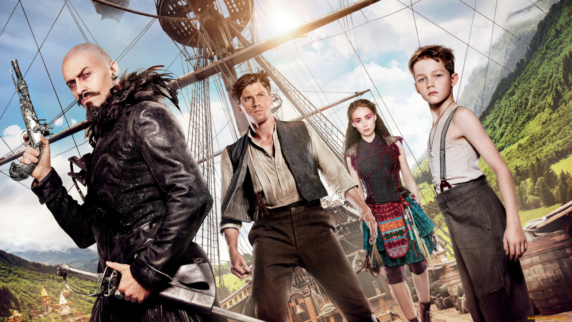 кино, фильмы, pan, корабль, peter, персонажи, леви, миллер, приключения, levi, miller, фэнтези, пэн, путешествие, в, нетландию