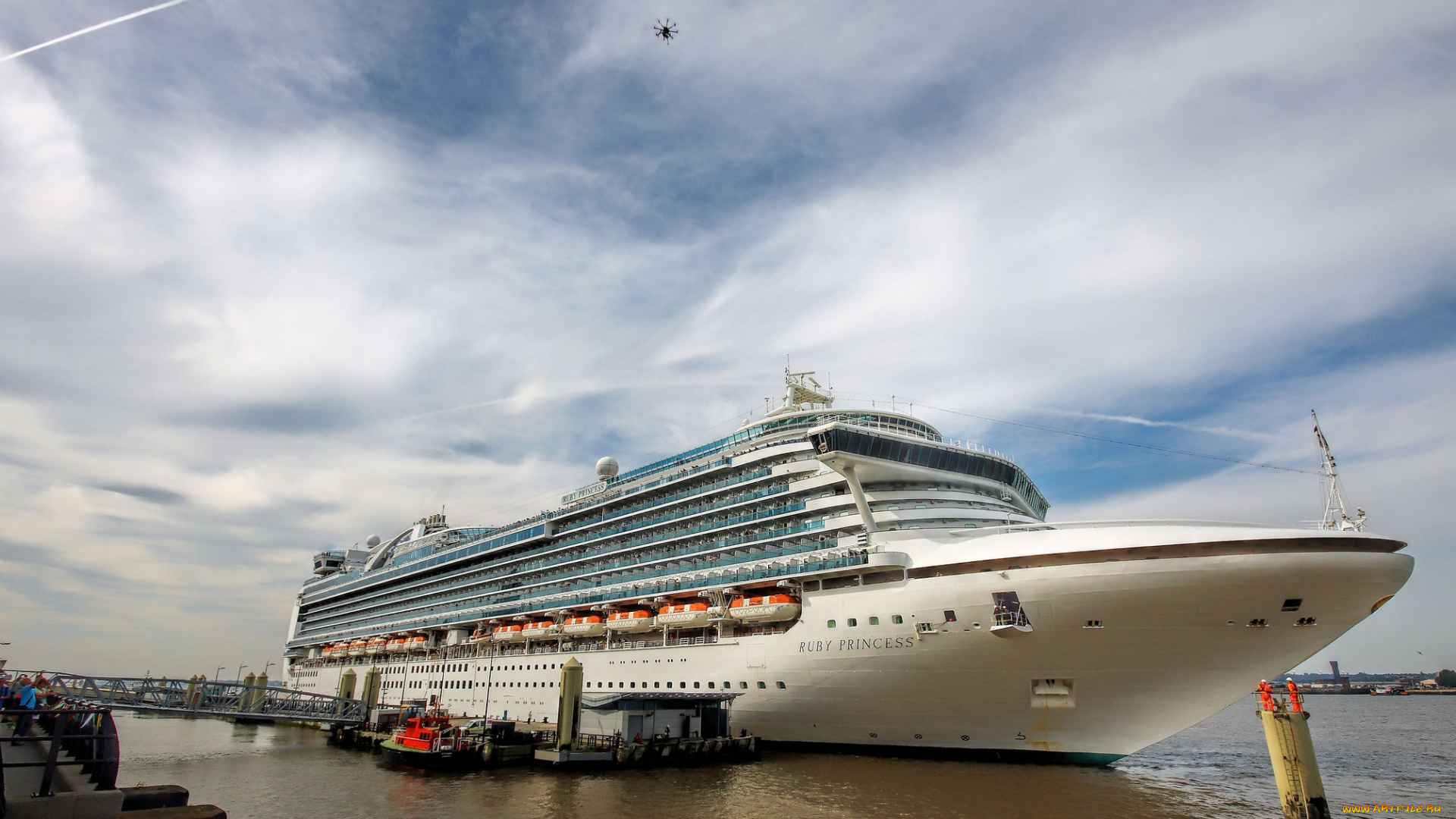 корабли, лайнеры, круиз, причал, лайнер, океанский