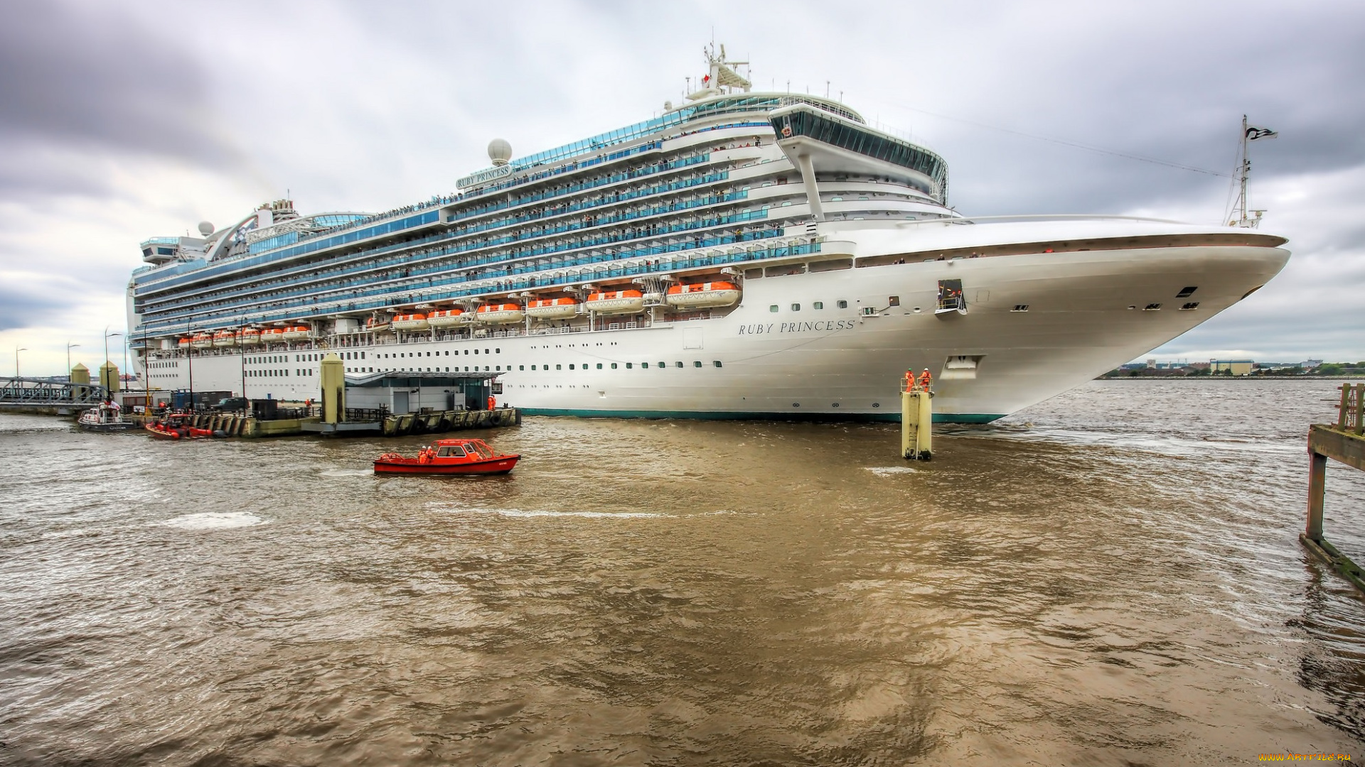 корабли, лайнеры, круиз, причал, лайнер, океанский