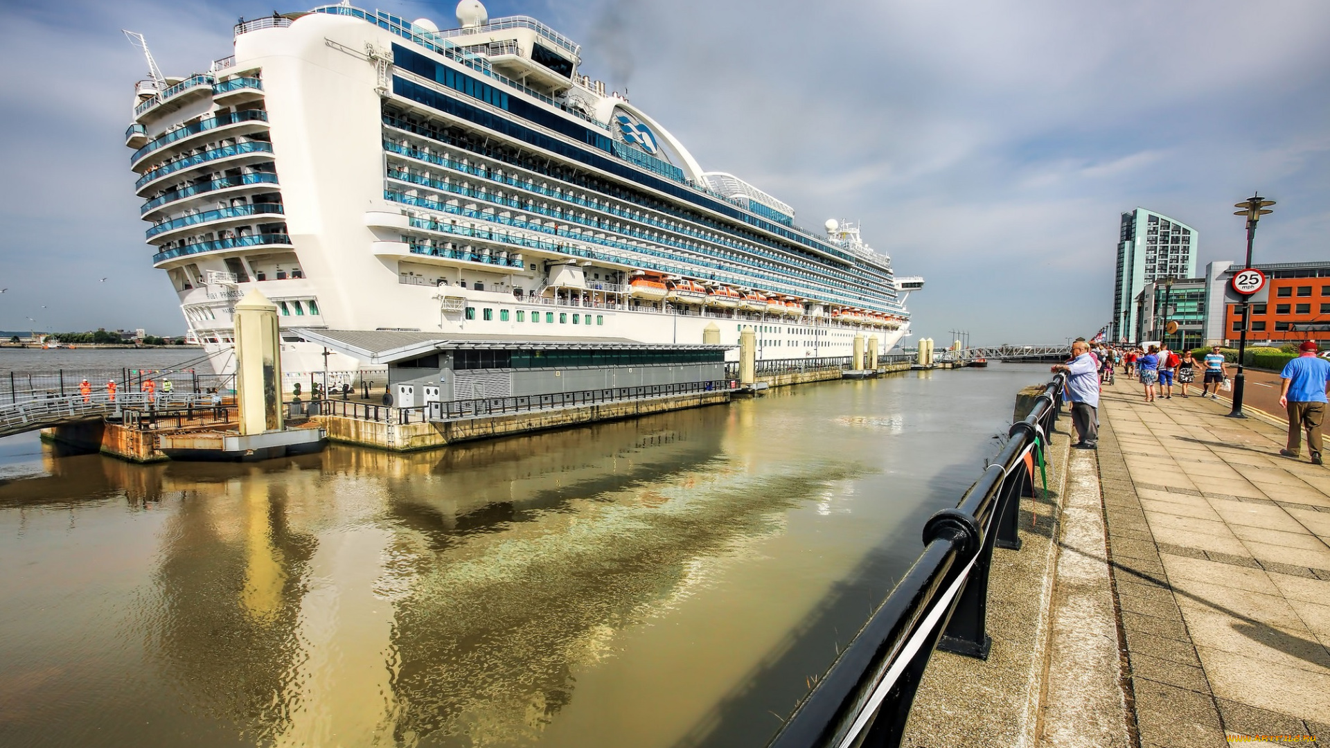 корабли, лайнеры, круиз, причал, лайнер, океанский