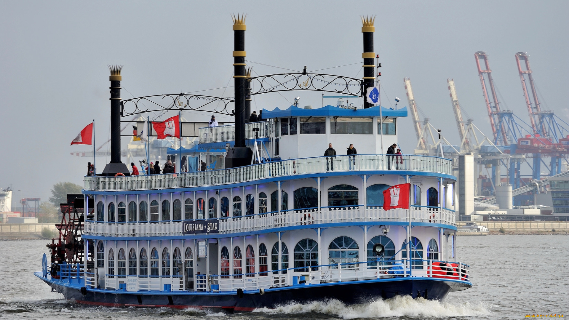 louisiana, star, корабли, пароходы, пароход, колесный