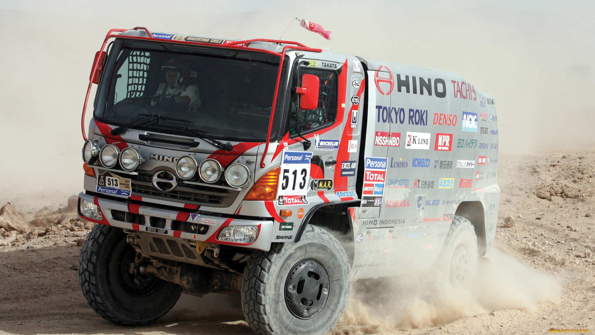 спорт, авторалли, hino, 500, dakar, 2010г, дакар, пустыня, песок