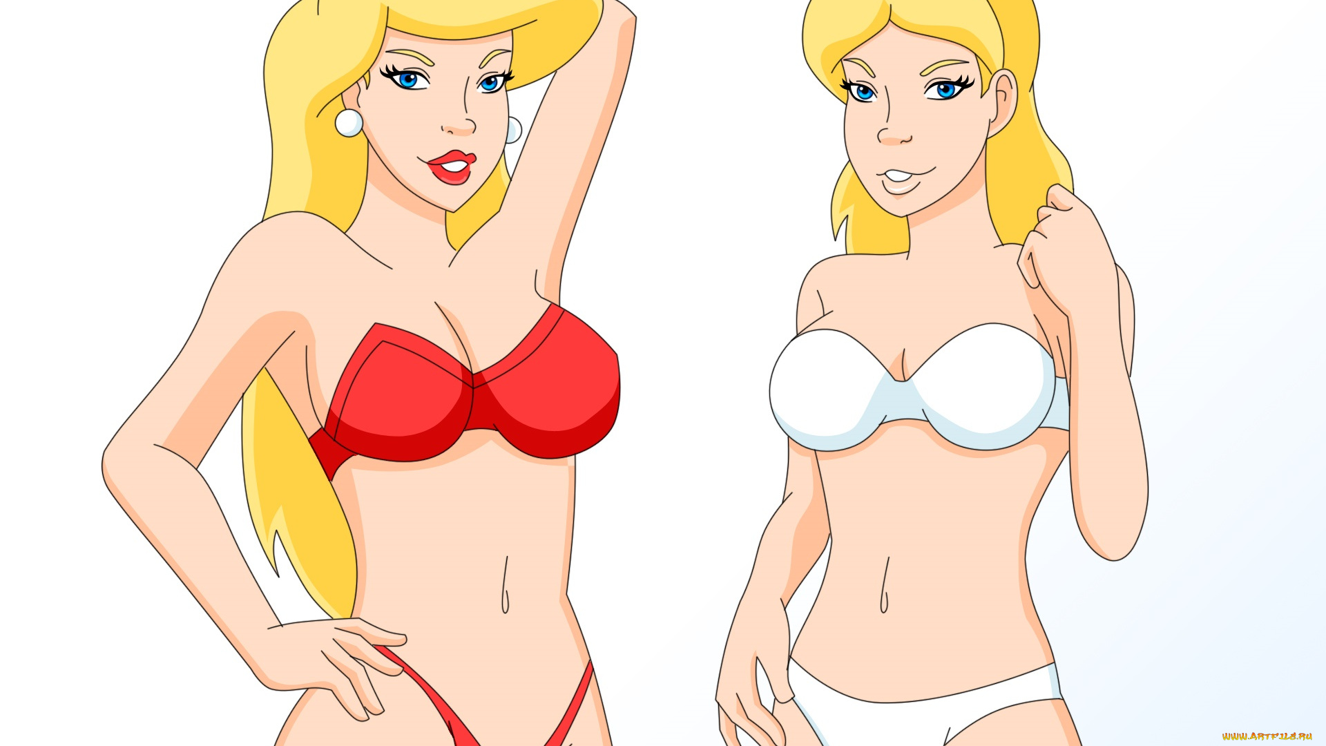 векторная, графика, девушки, , girls, девушки, взгляд, фон