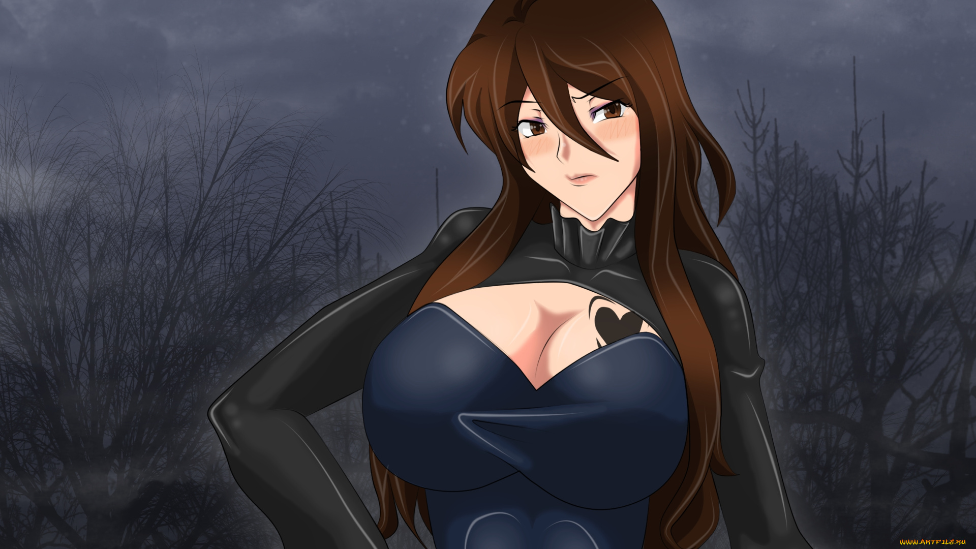 векторная, графика, девушки, , girls, девушка, взгляд, фон