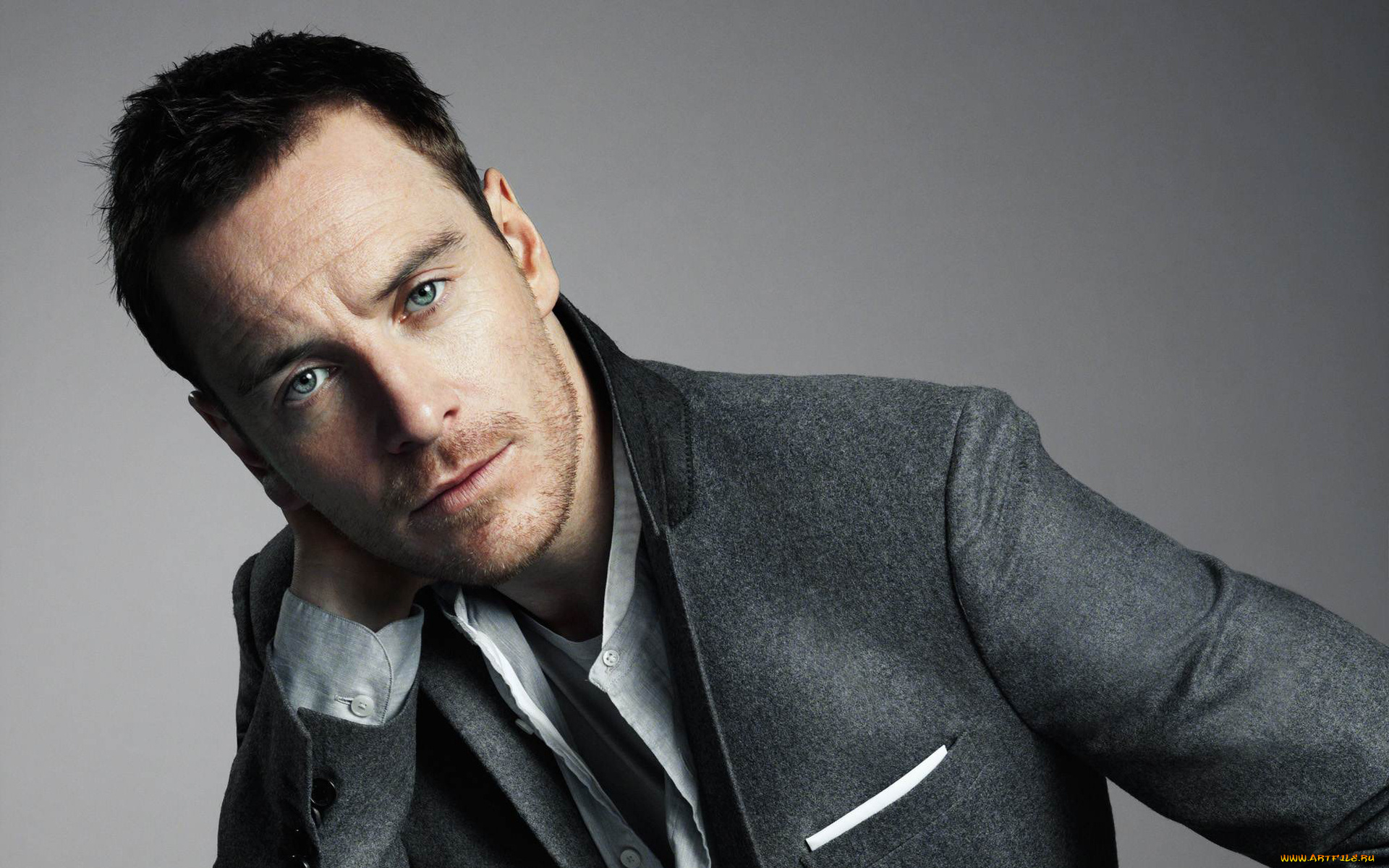 мужчины, michael, fassbender, взгляд, костюм, щетина, актер, michael, fassbender, майкл, фассбендер