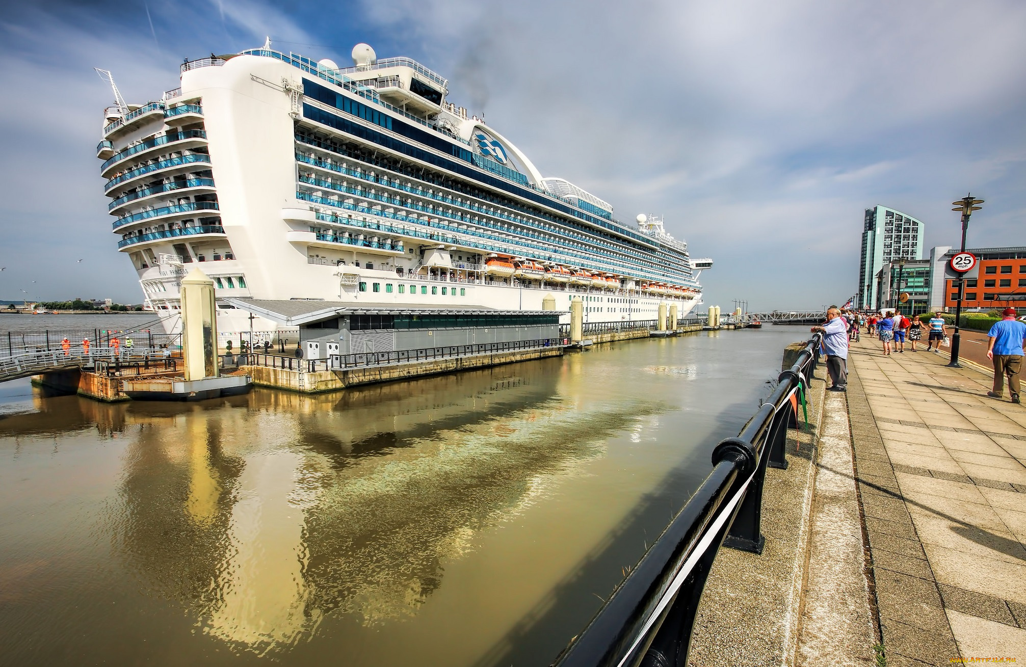 корабли, лайнеры, круиз, причал, лайнер, океанский
