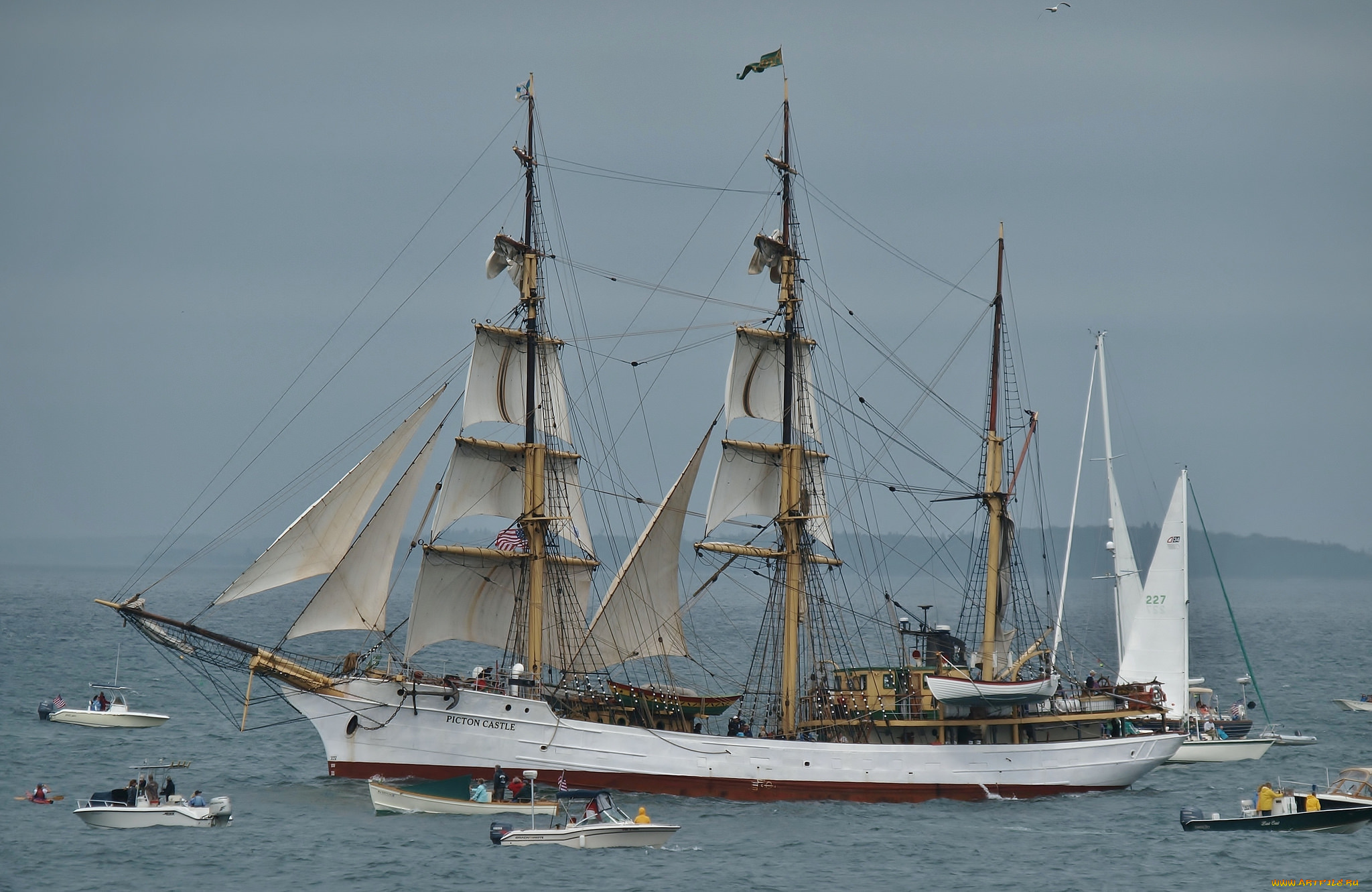 picton, castle, корабли, парусники, паруса, мачты