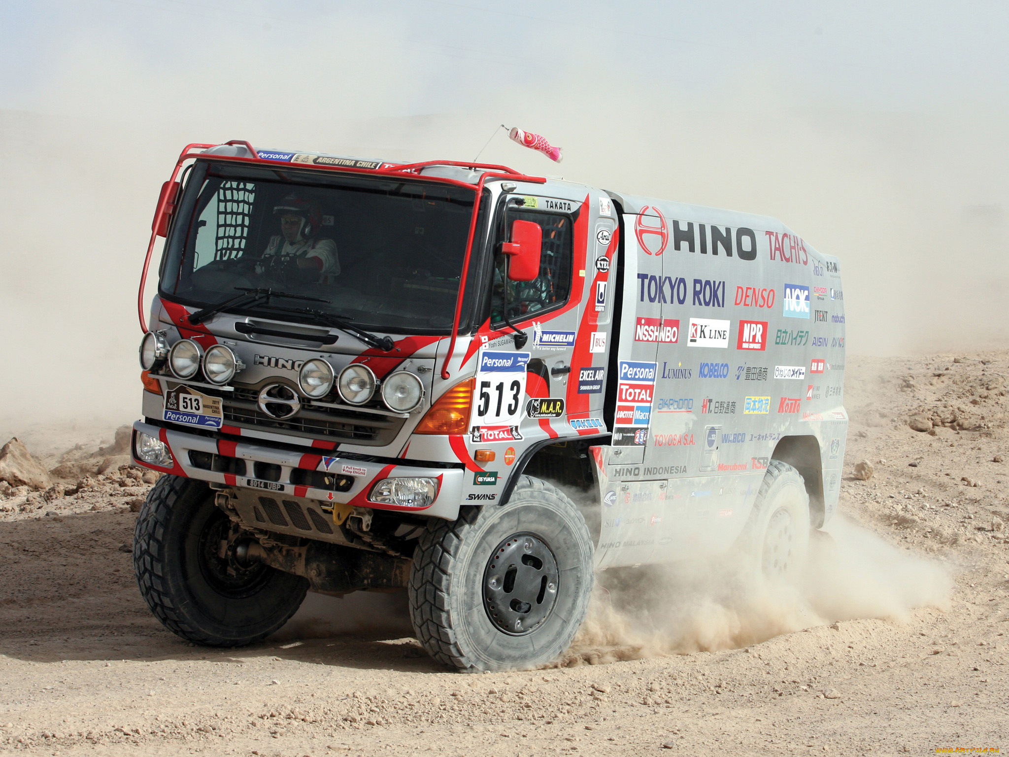 спорт, авторалли, hino, 500, dakar, 2010г, дакар, пустыня, песок