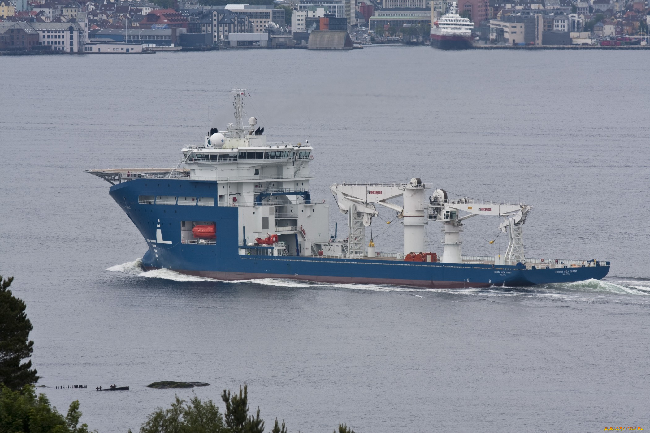 north, sea, giant, корабли, другое, судно, специальное