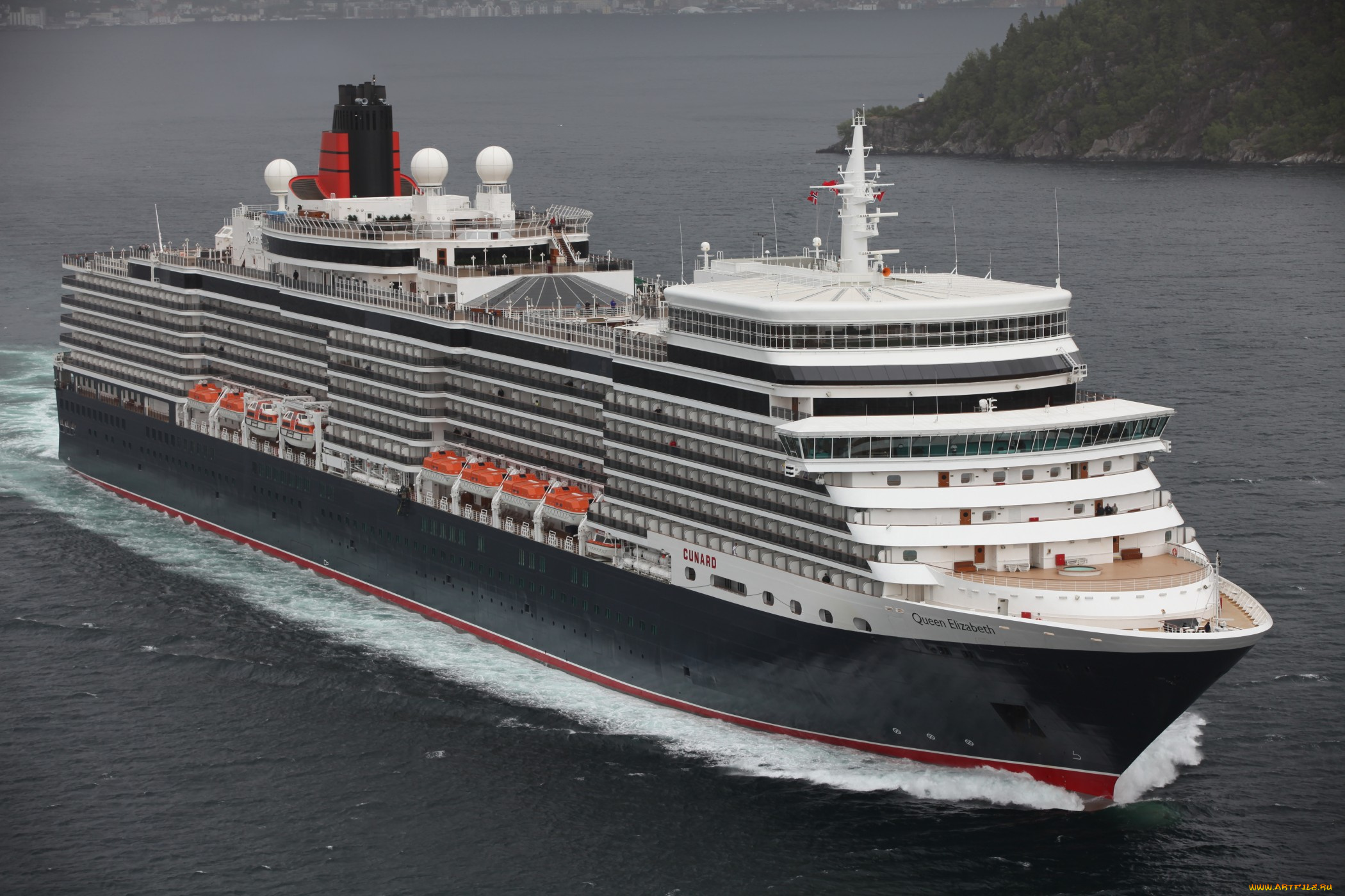 queen, elizabeth, корабли, лайнеры, лайнер, круизный