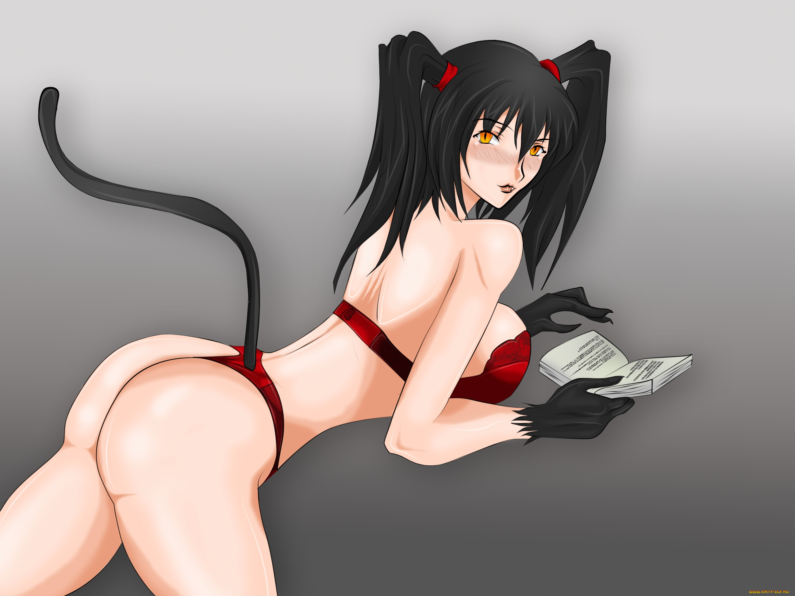 векторная, графика, девушки, , girls, девушка, взгляд, фон, хвостик