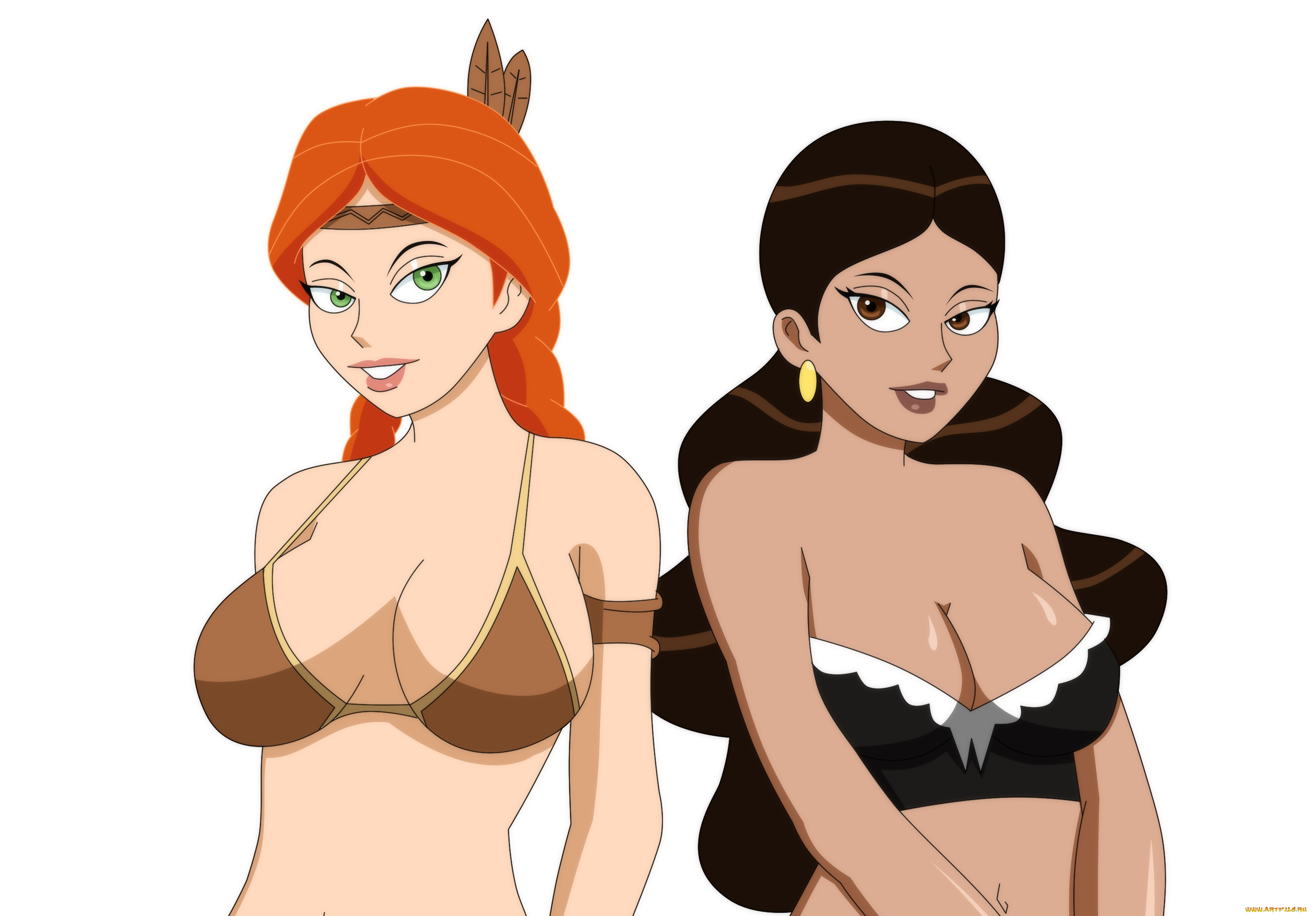 векторная, графика, девушки, , girls, взгляд, фон, девушки