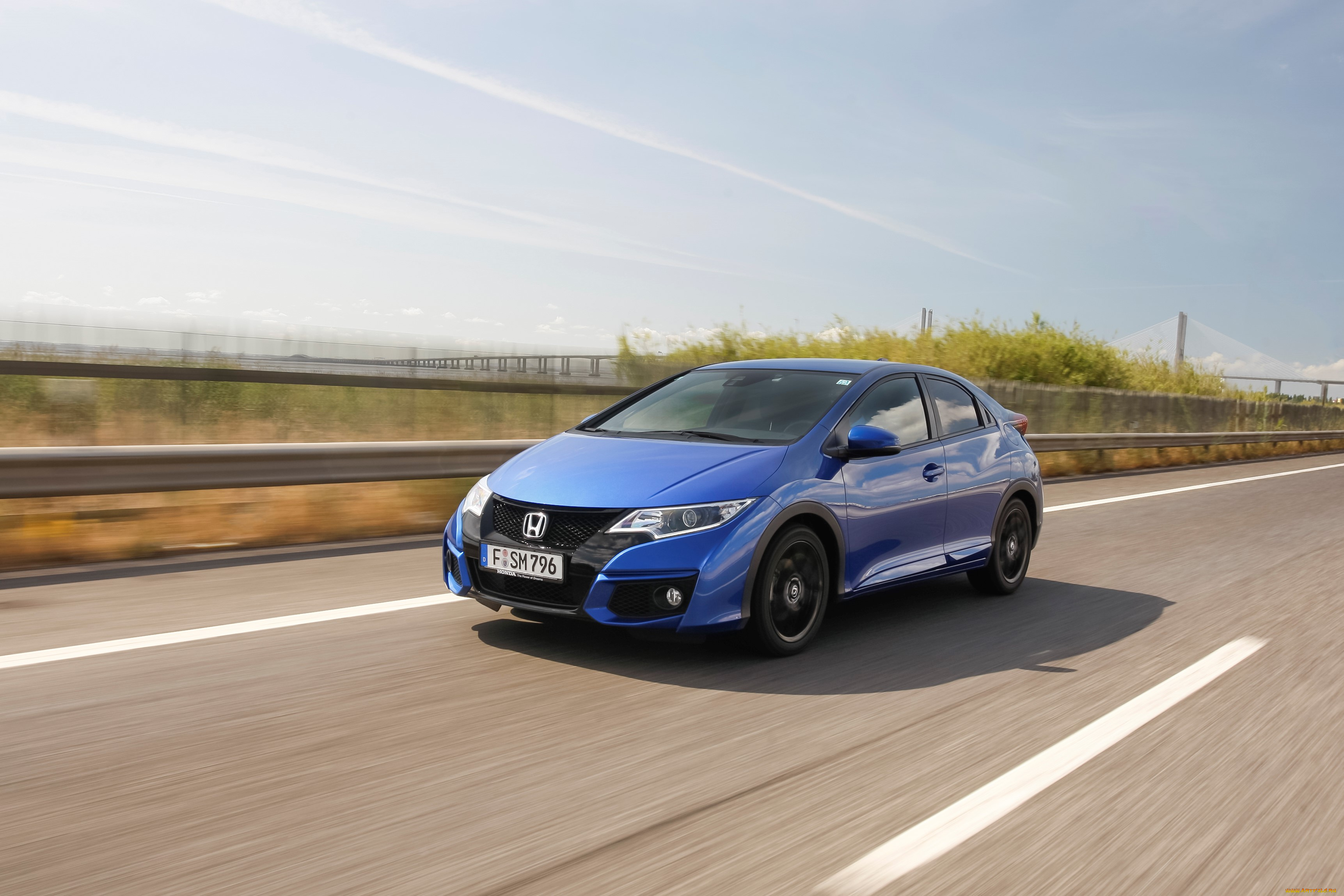 автомобили, honda, синий, 2015г, uk-spec, sport, civic