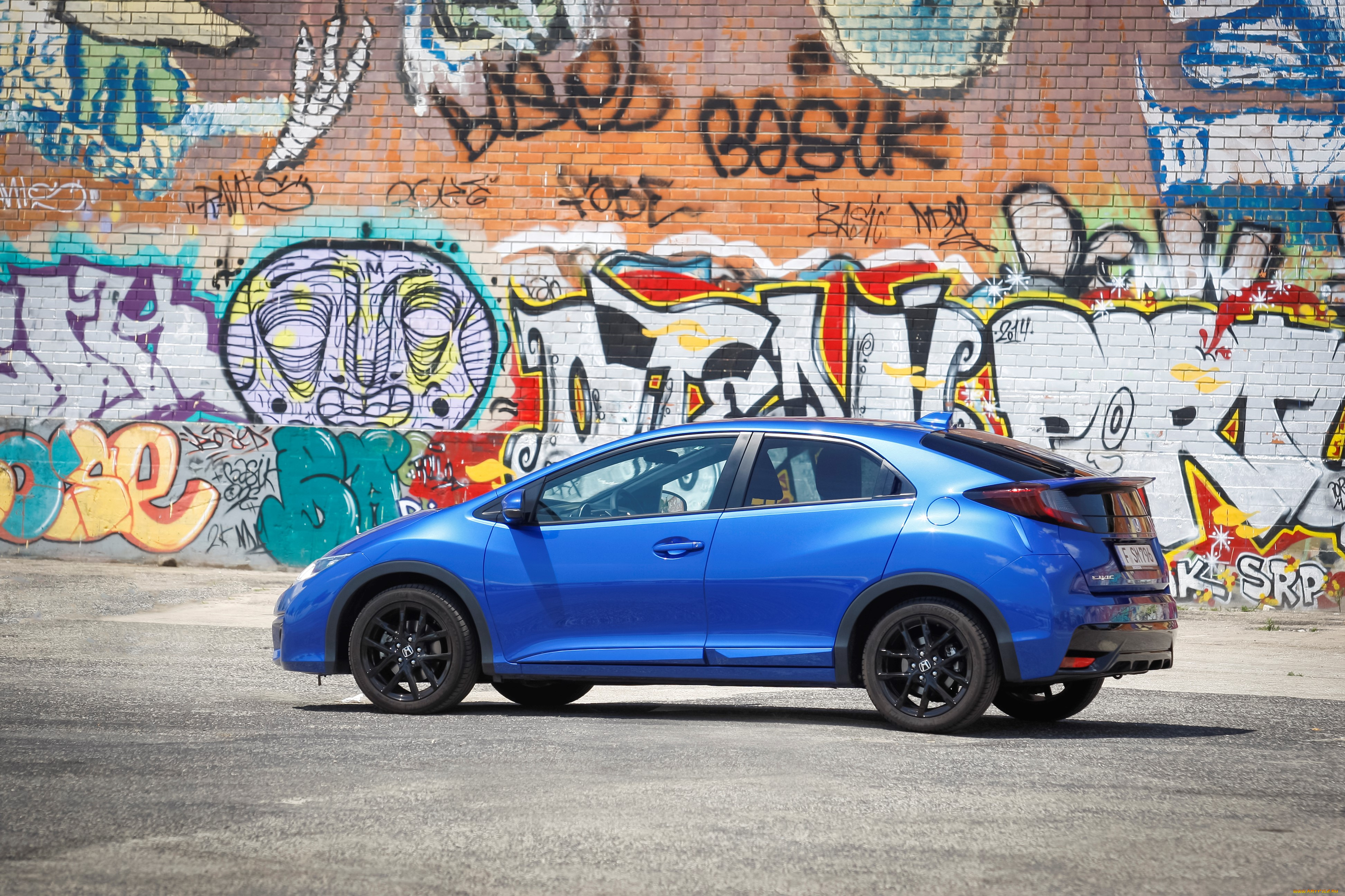 автомобили, honda, синий, 2015г, sport, civic, uk-spec