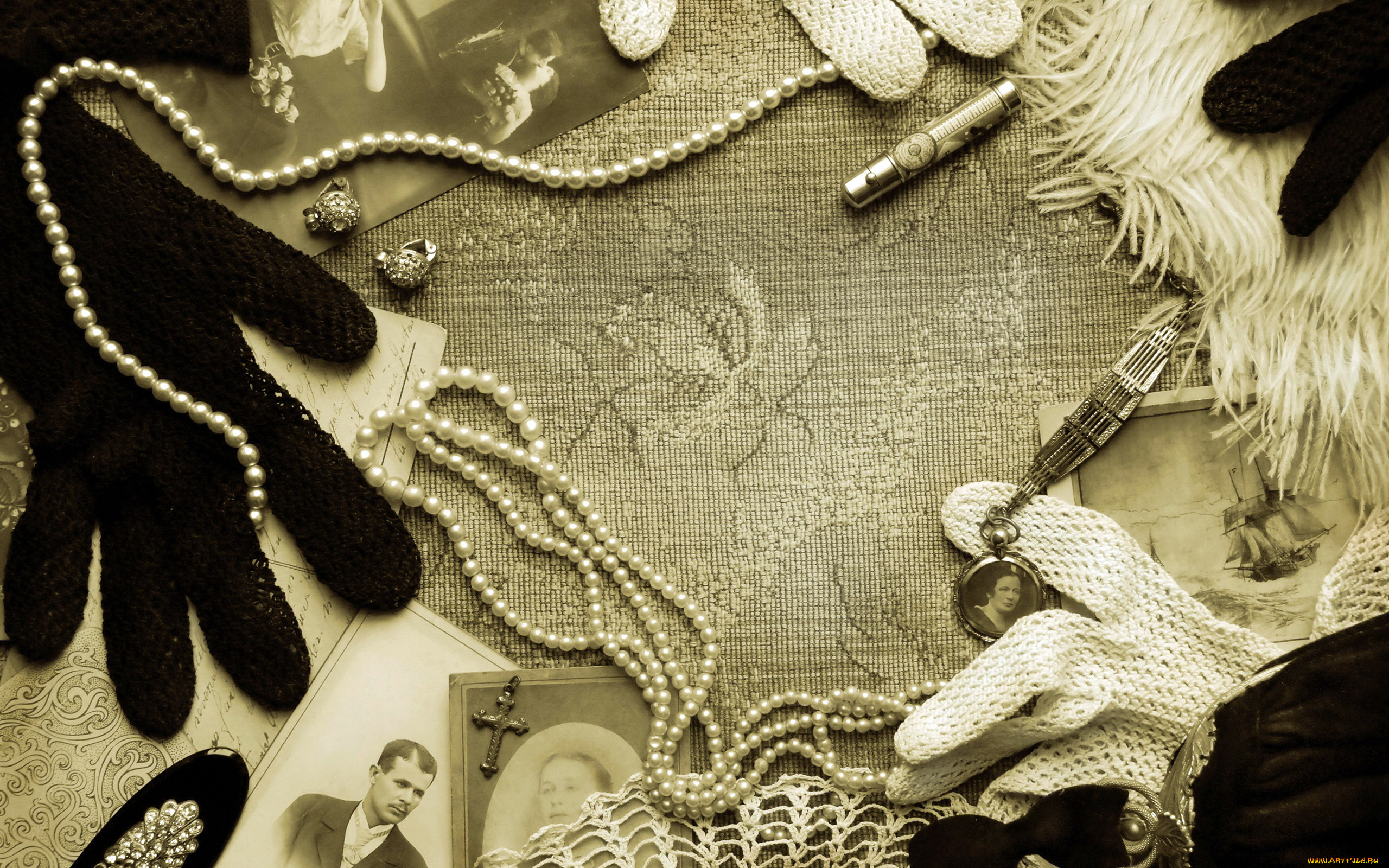 разное, ретро, , винтаж, перчатки, старина, фото, клипсы, бусы