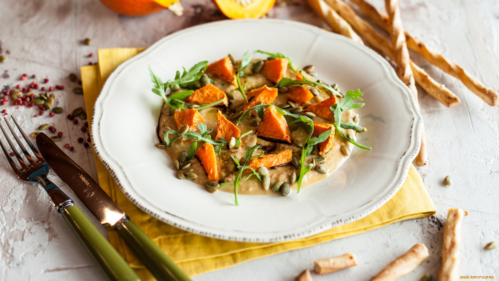 еда, вторые, блюда, палочки, тыква, второе, блюдо, орешки