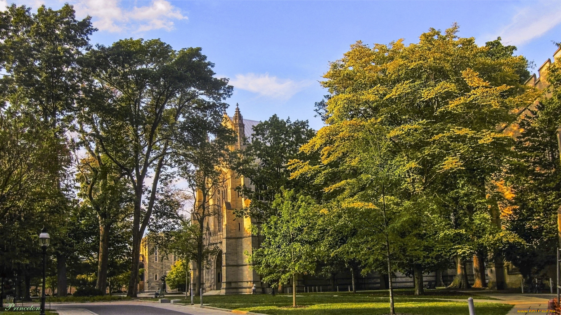 города, -, пейзажи, храм, парк