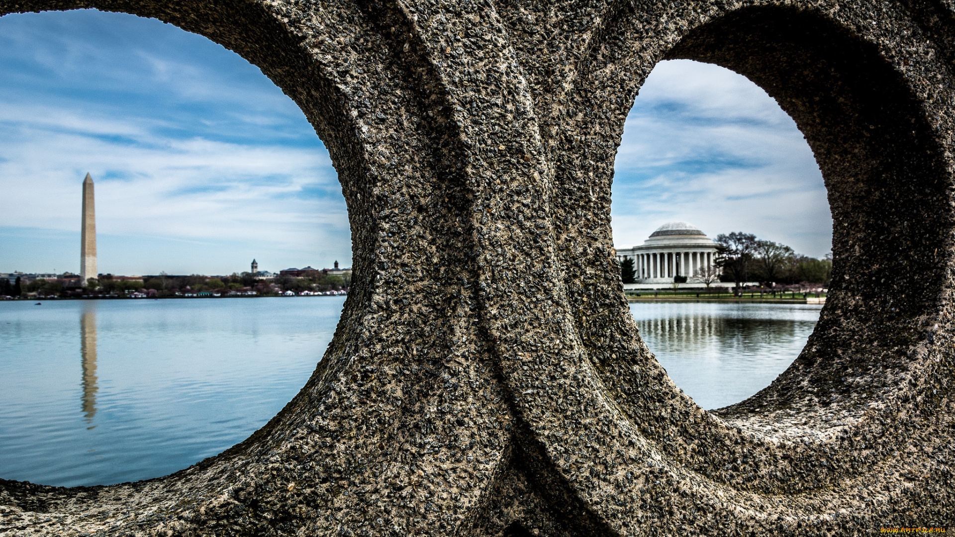 города, -, пейзажи, круги