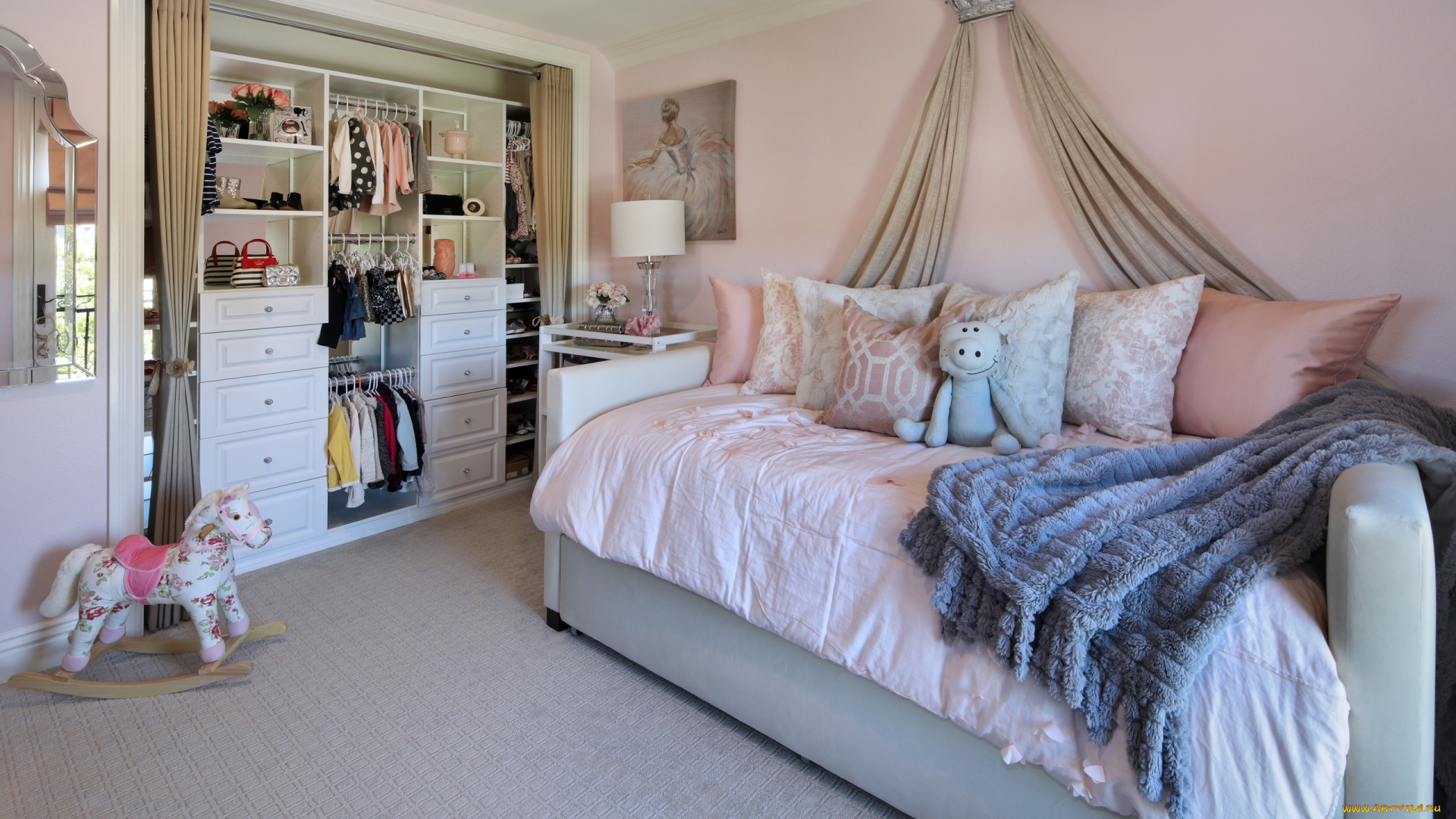 интерьер, детская, комната, мебель, детская, игрушки, стиль