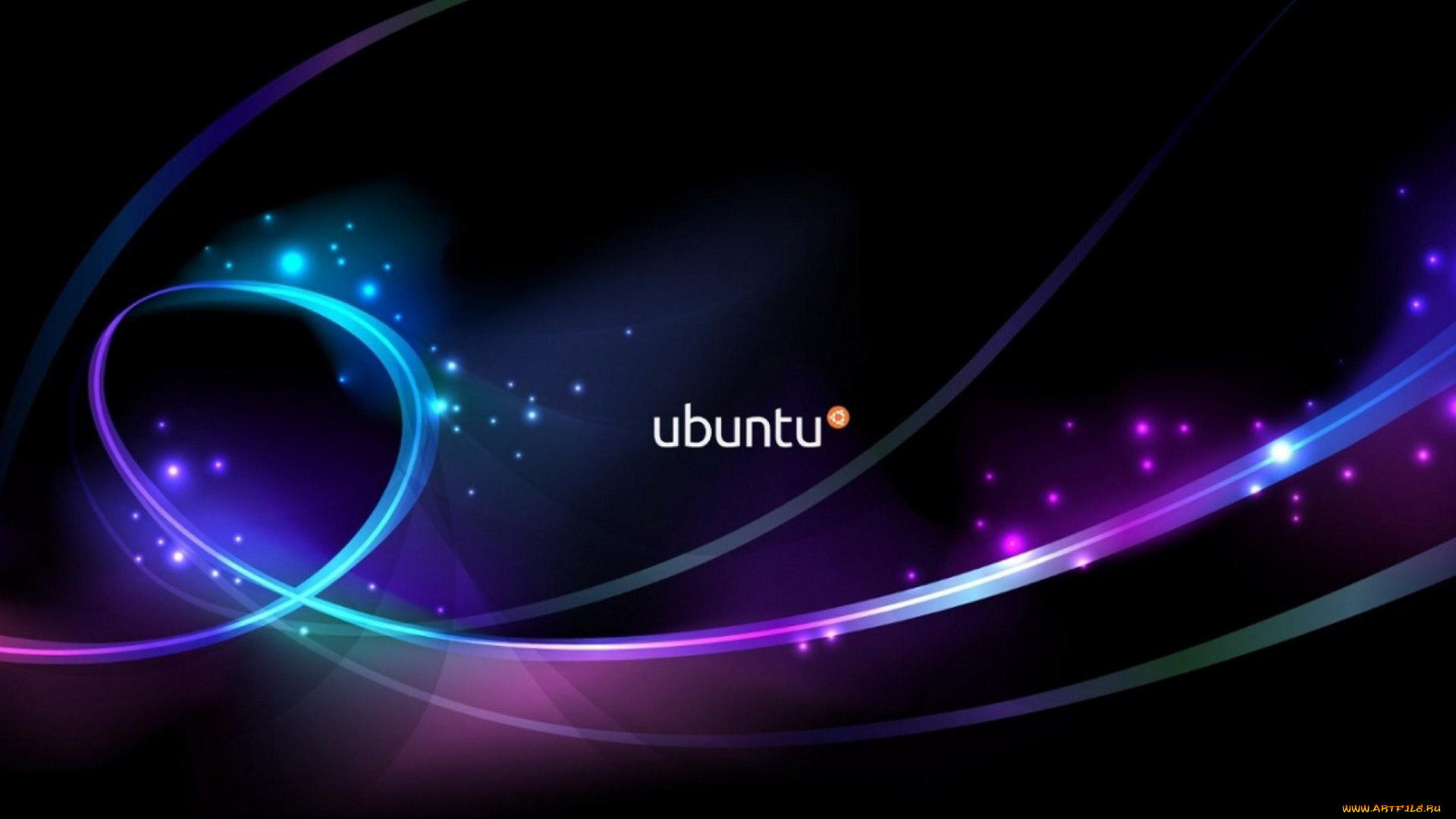 компьютеры, ubuntu, linux, фон, логотип