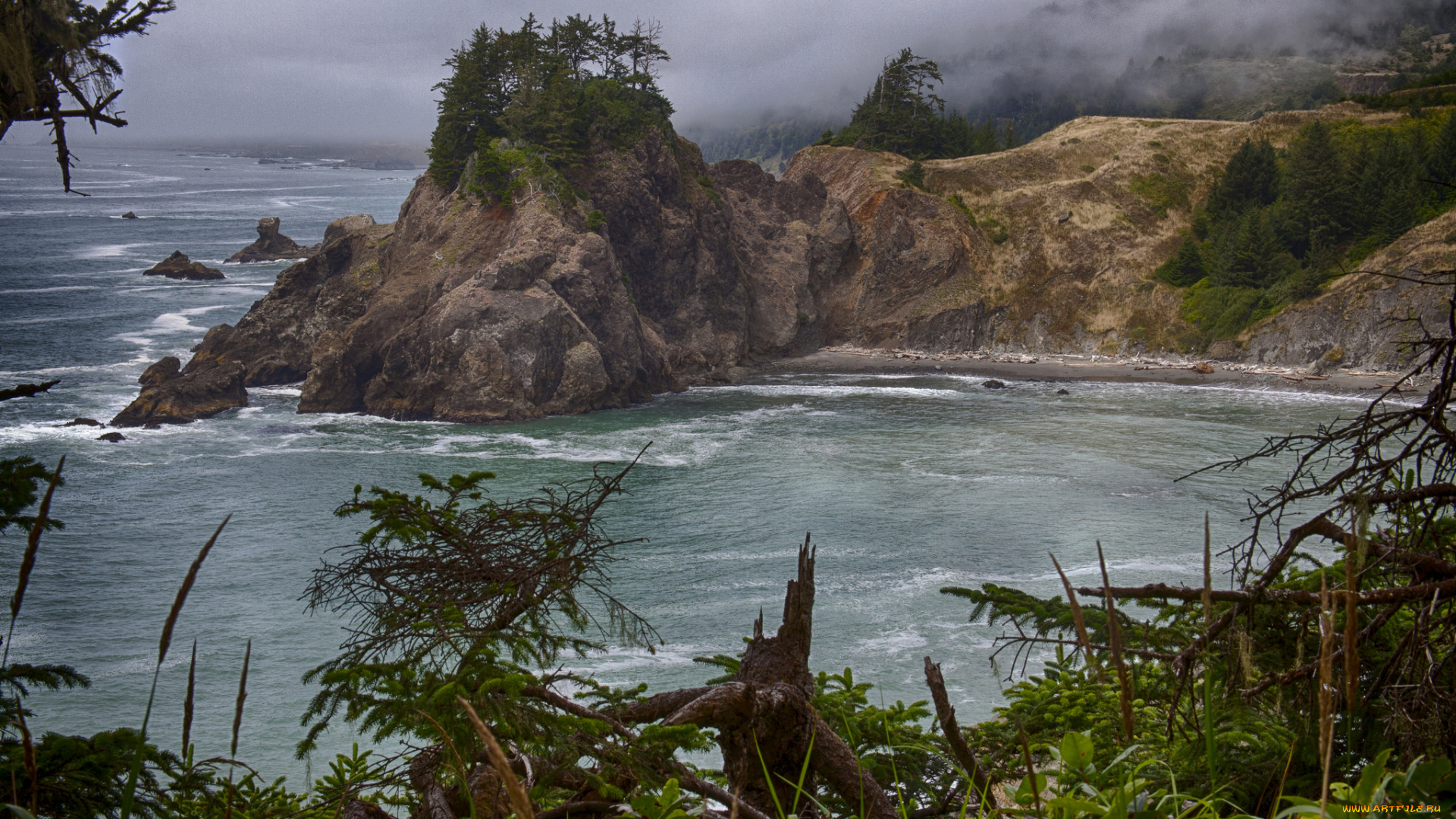 природа, побережье, берег, море