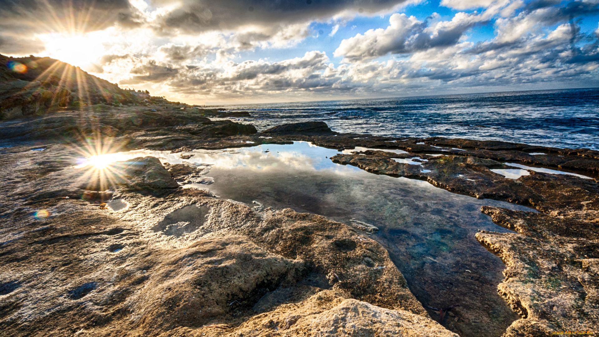 природа, побережье, берег, море