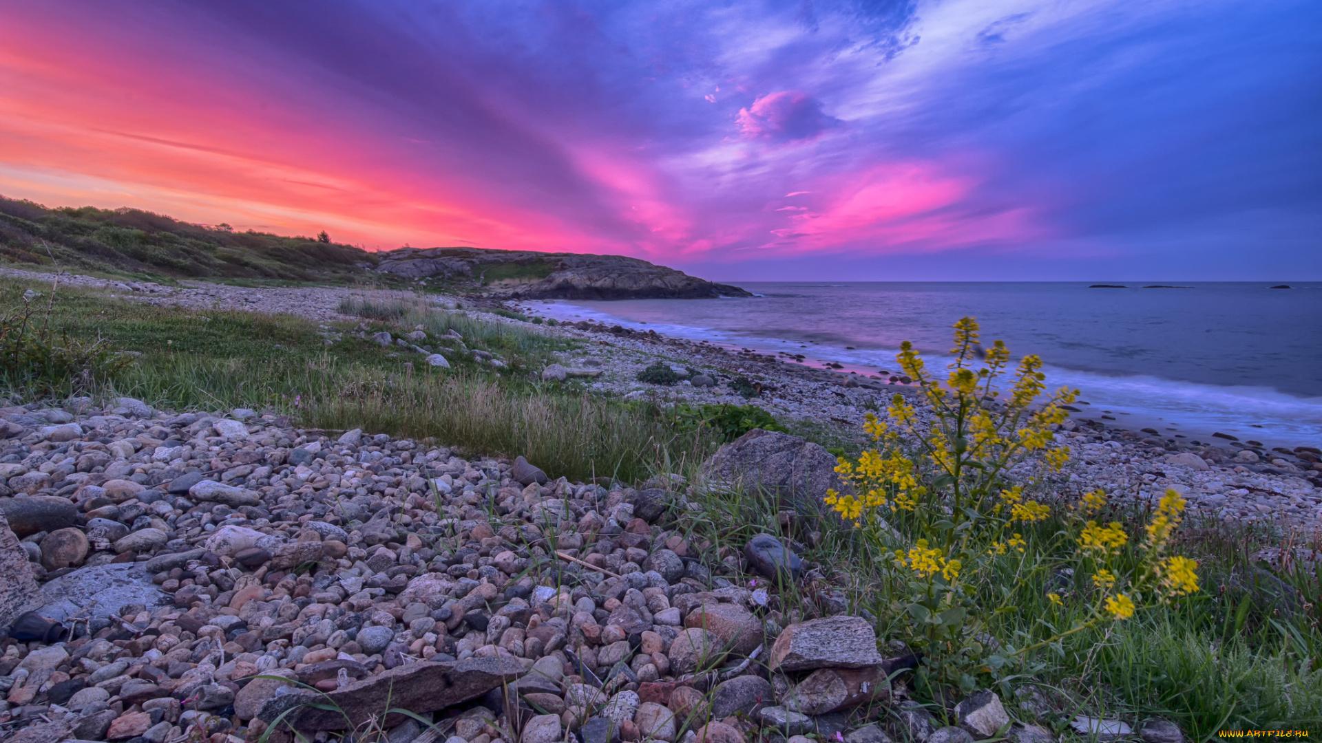 природа, побережье, берег, море