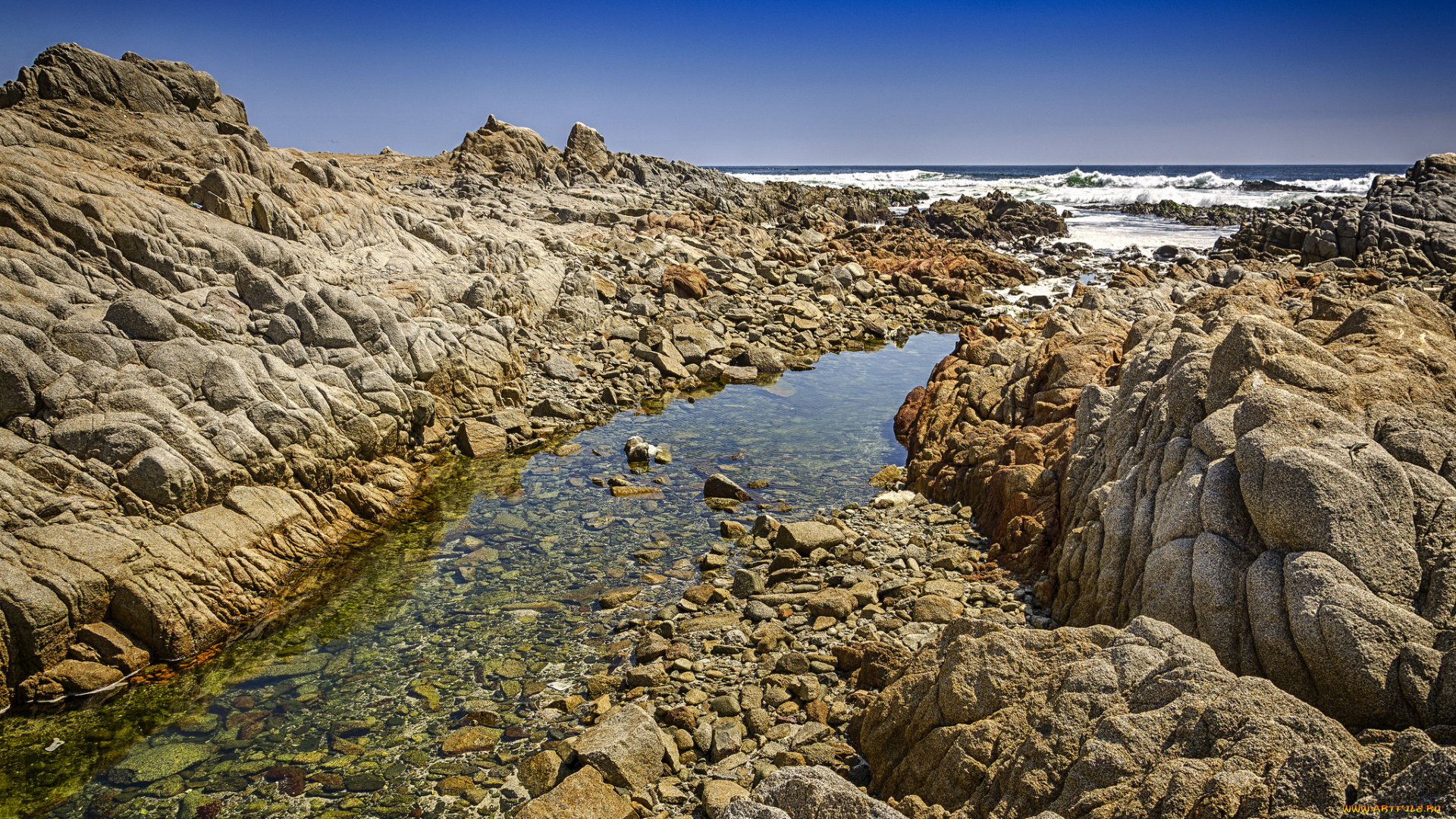 природа, побережье, берег, море