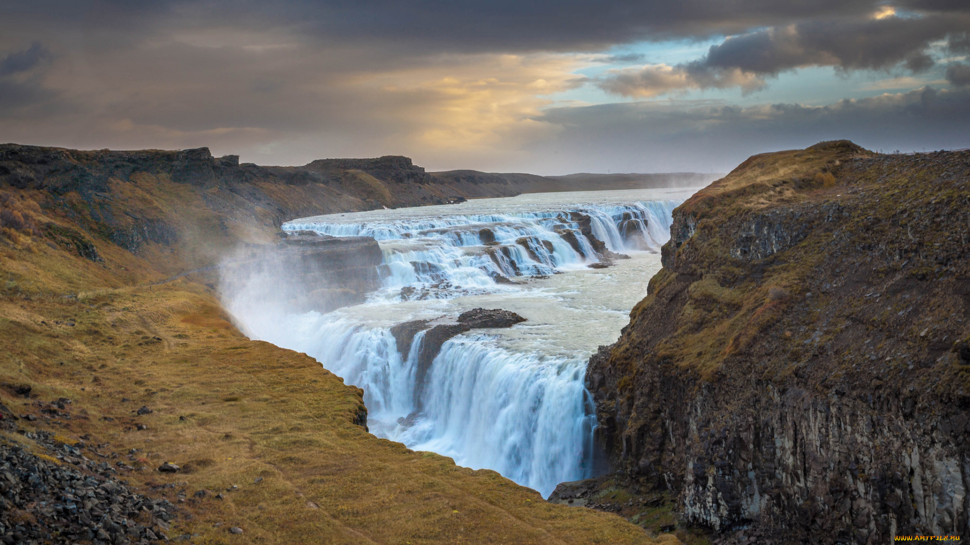 природа, водопады, лес, водопад, река