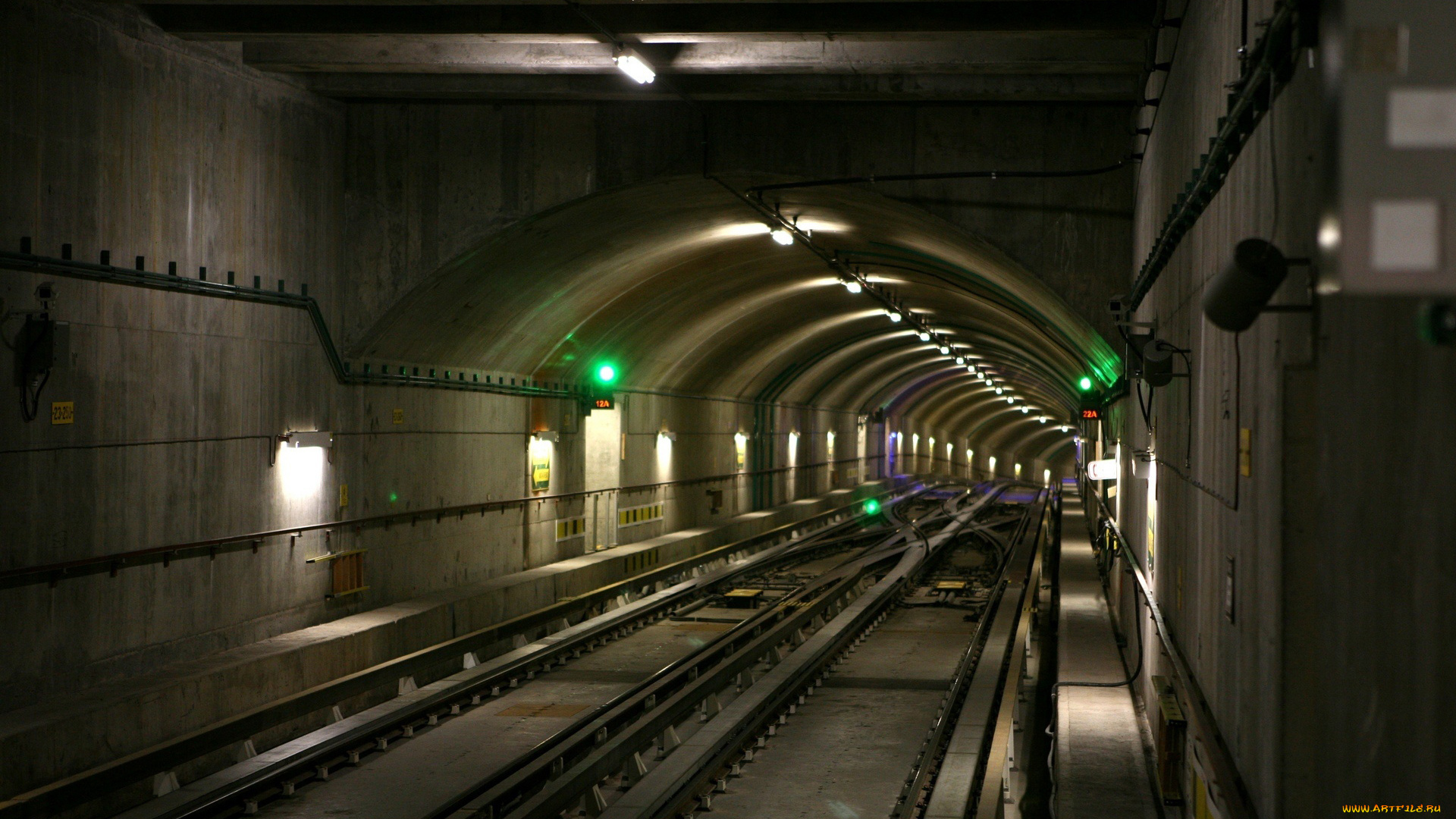 разное, транспортные, средства, и, магистрали, тоннель, рельсы, метро